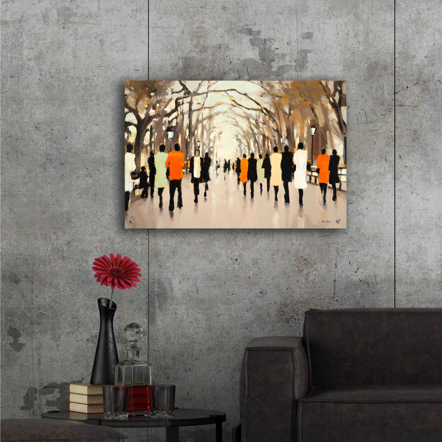 Epic Art 'Poet's Walk' by Lorraine Christie, Acrylic Glass Wall Art,36x24