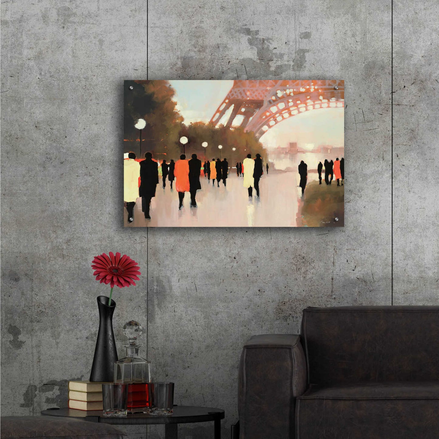 Epic Art 'Paris Remembered' by Lorraine Christie, Acrylic Glass Wall Art,36x24