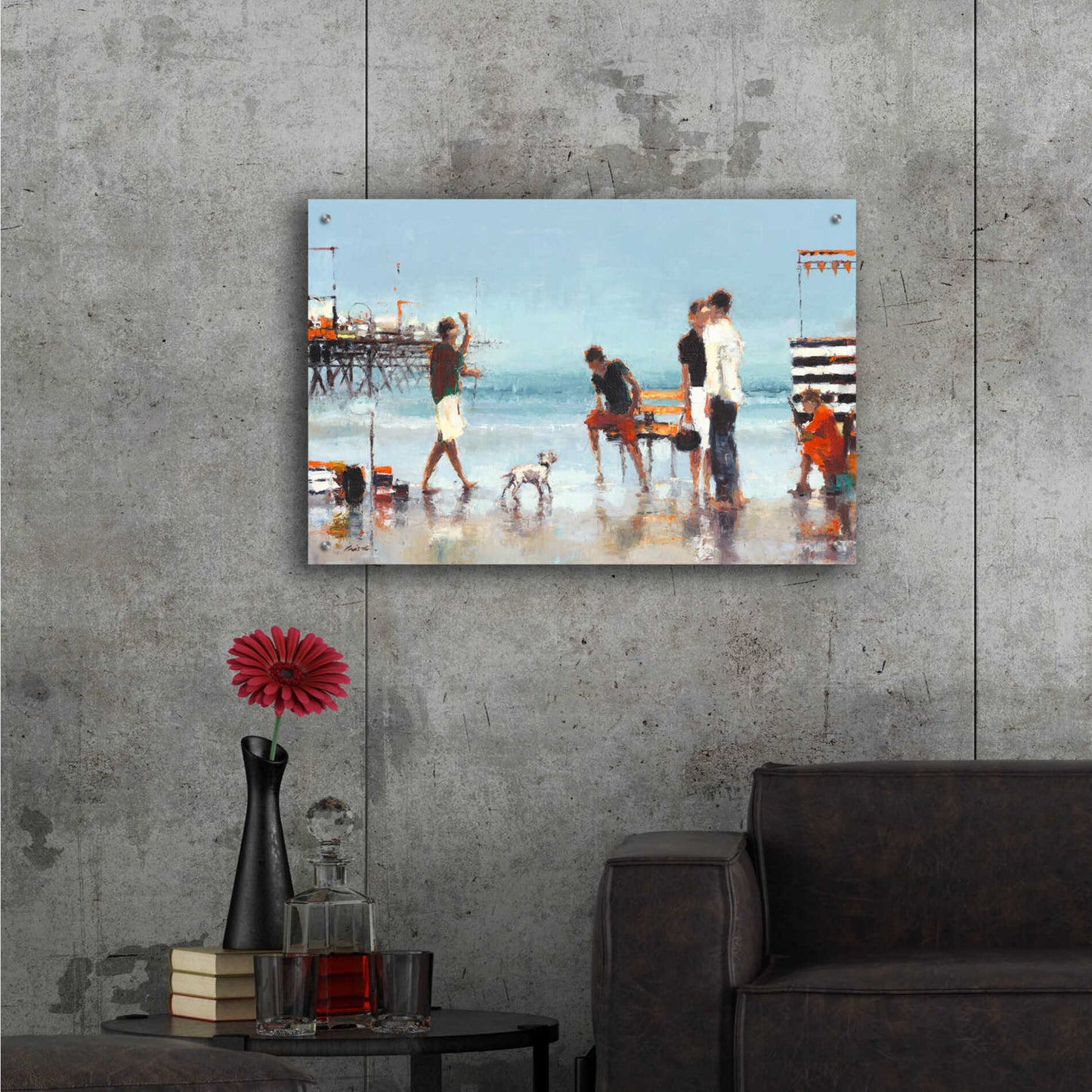 Epic Art 'Theatre of the Tides' by Lorraine Christie, Acrylic Glass Wall Art,36x24