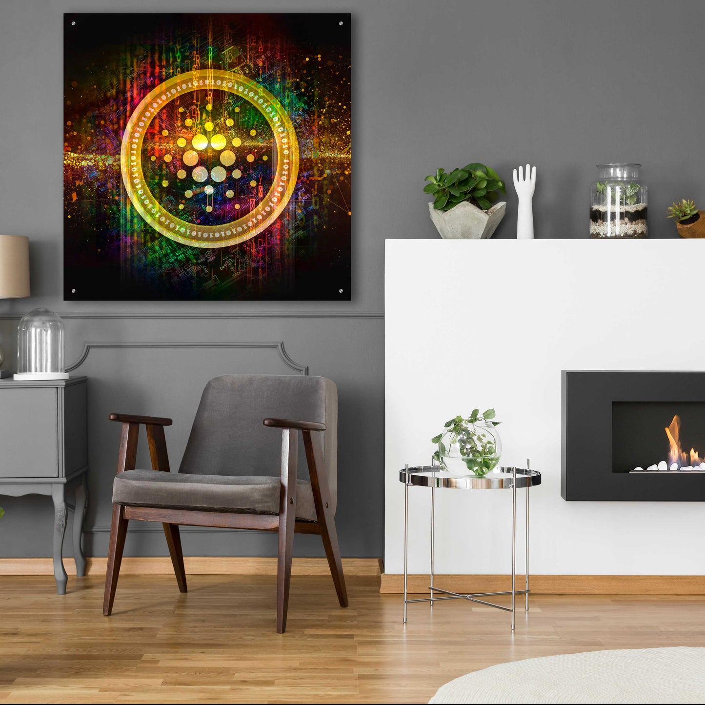 Epic Art 'Cardano Better Than Gold' by Epic Portfolio Acrylic Glass Wall Art,36x36