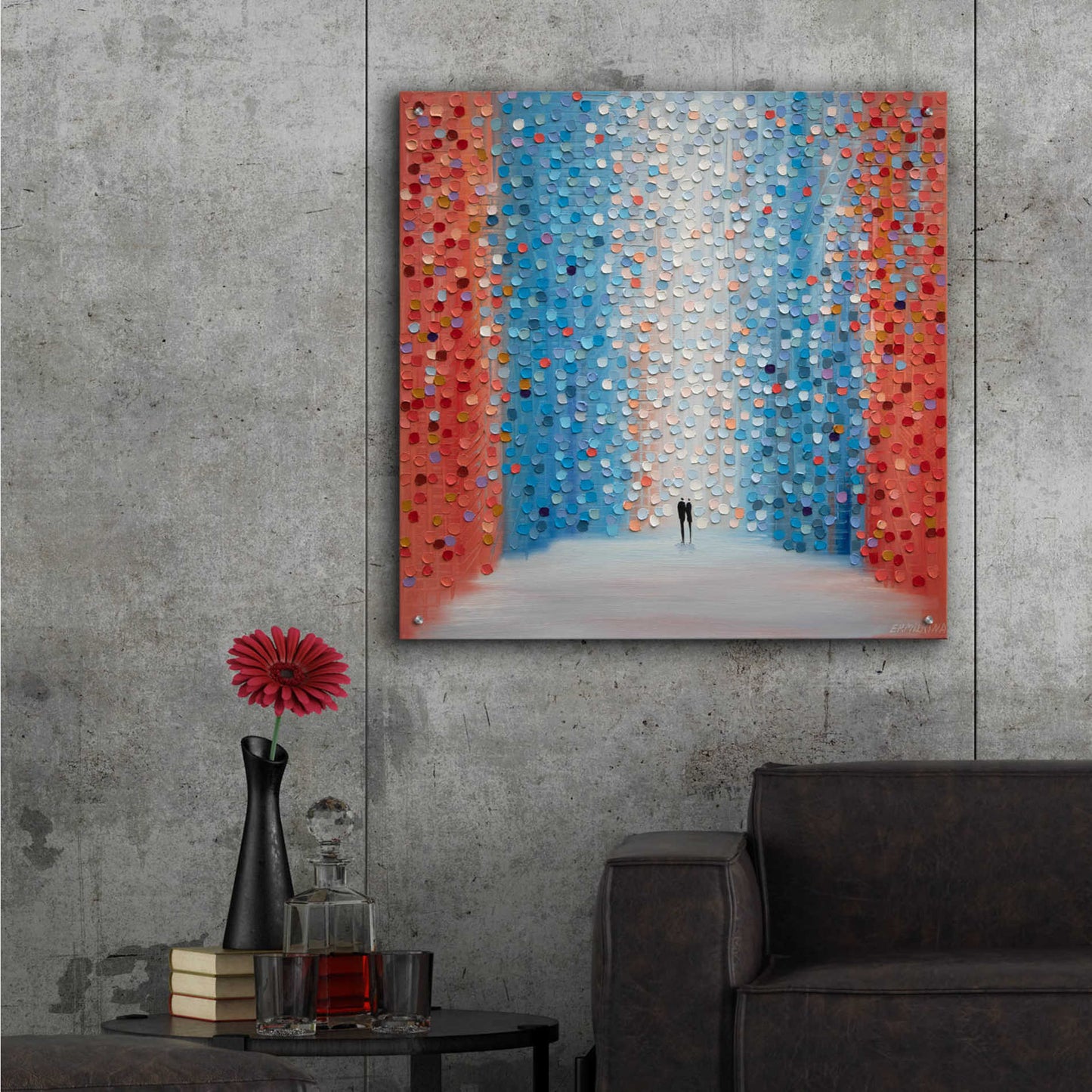 Epic Art 'Saturday Sunset' by Ekaterina Ermilkina Acrylic Glass Wall Art,36x36