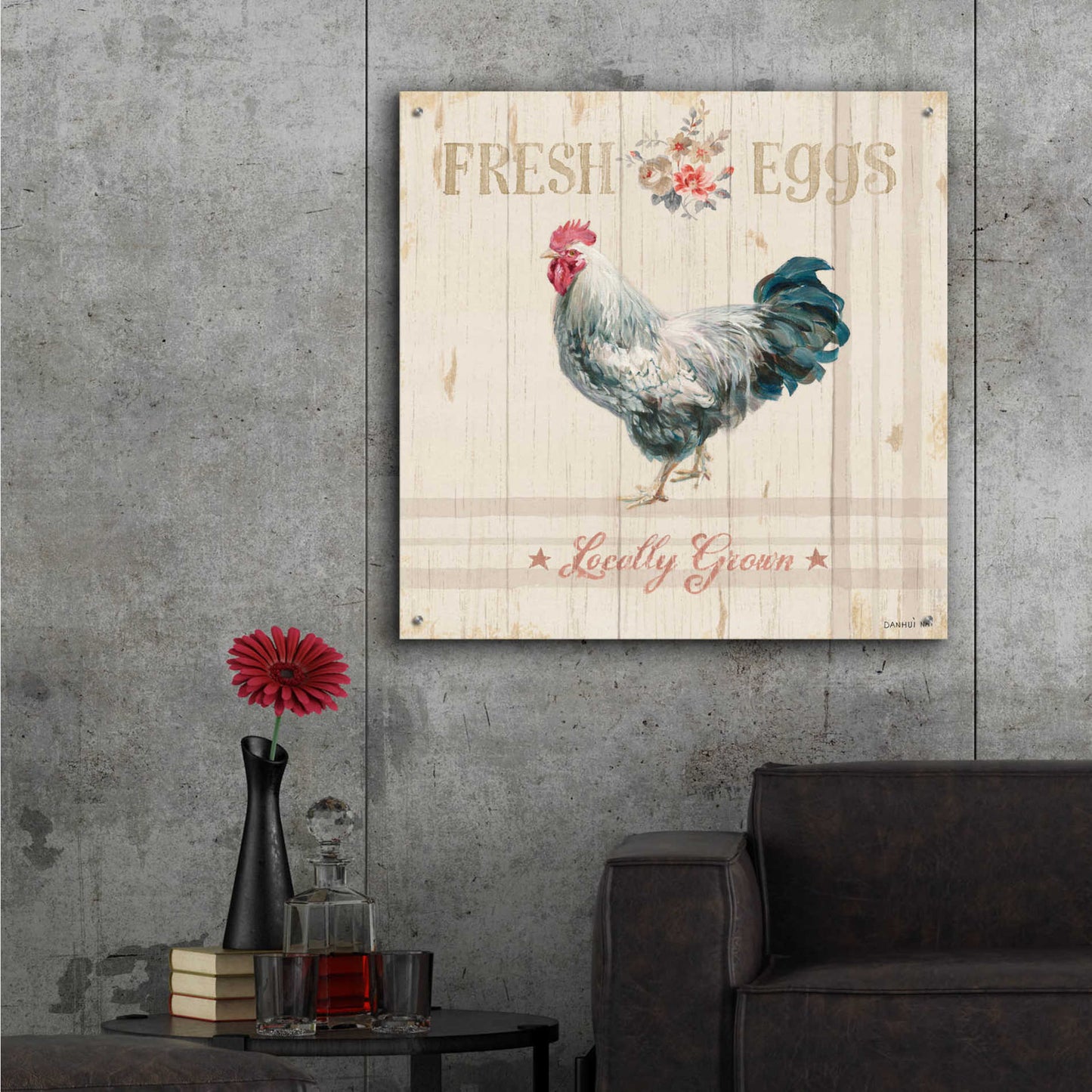 Epic Art 'Farm Patchwork VIII' by Danhui Nai, Acrylic Glass Wall Art,36x36