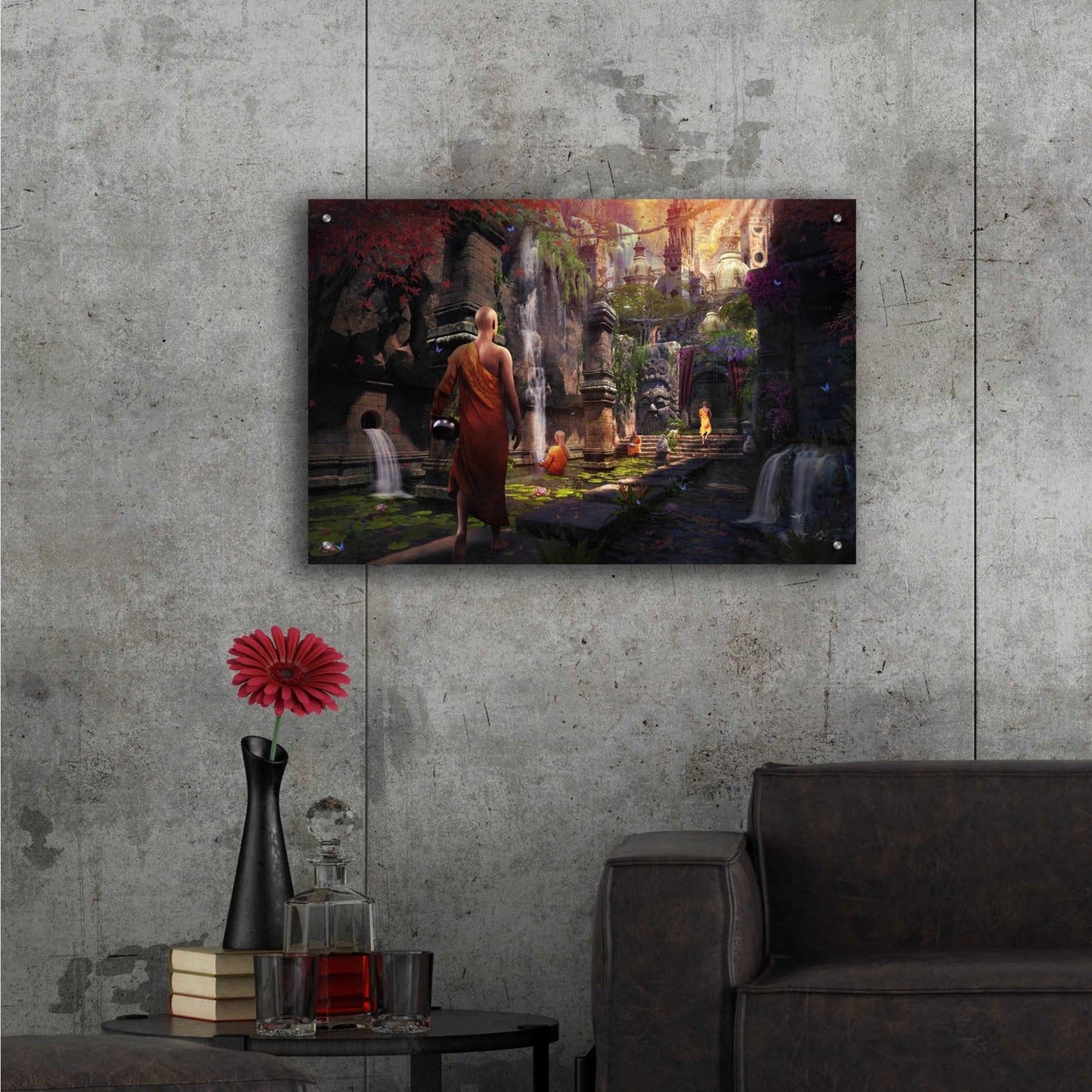 Epic Art 'Hidden Sanctuary' by Cameron Gray Acrylic Glass Wall Art,36x24