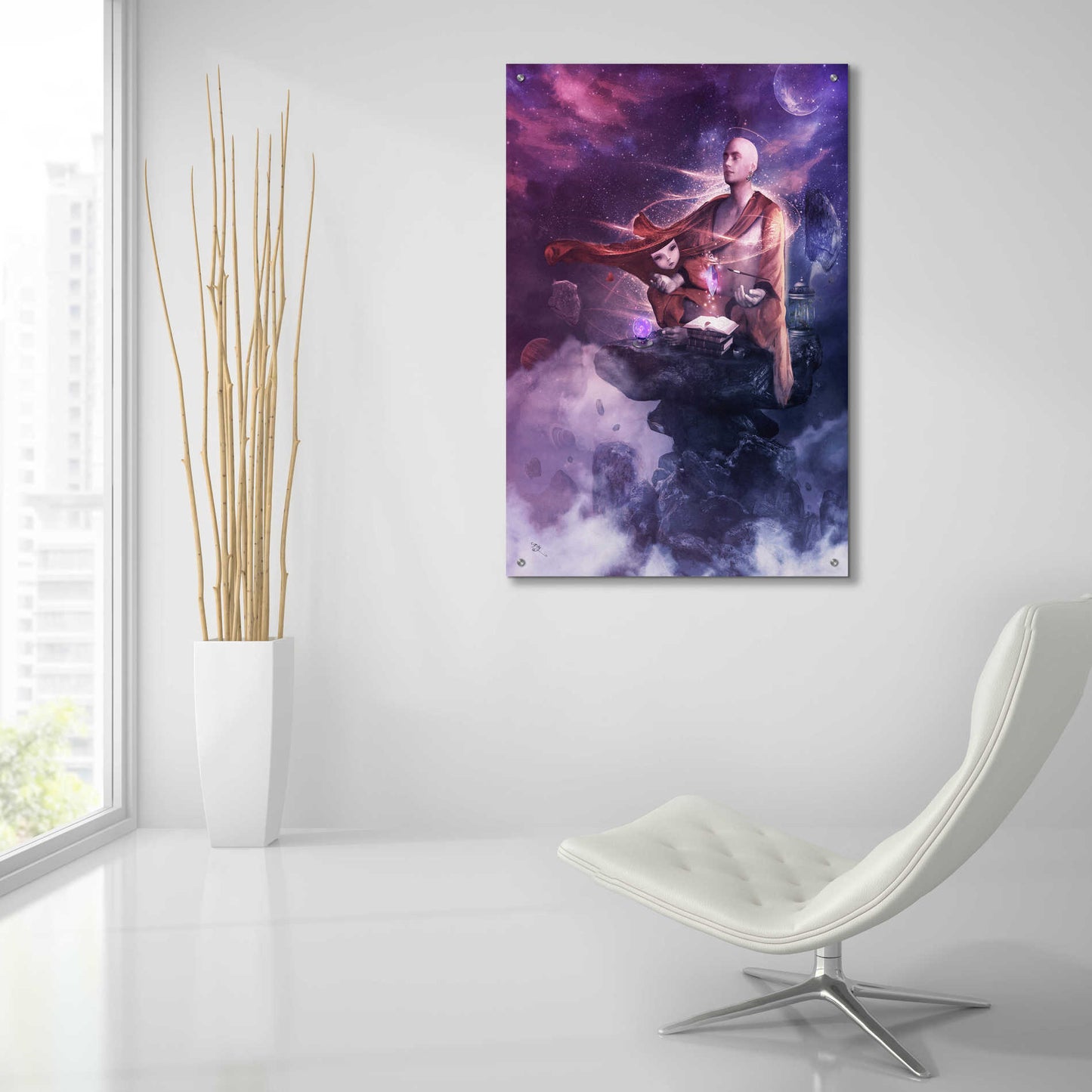 Epic Art 'Insight Meditation' by Cameron Gray Acrylic Glass Wall Art,24x36
