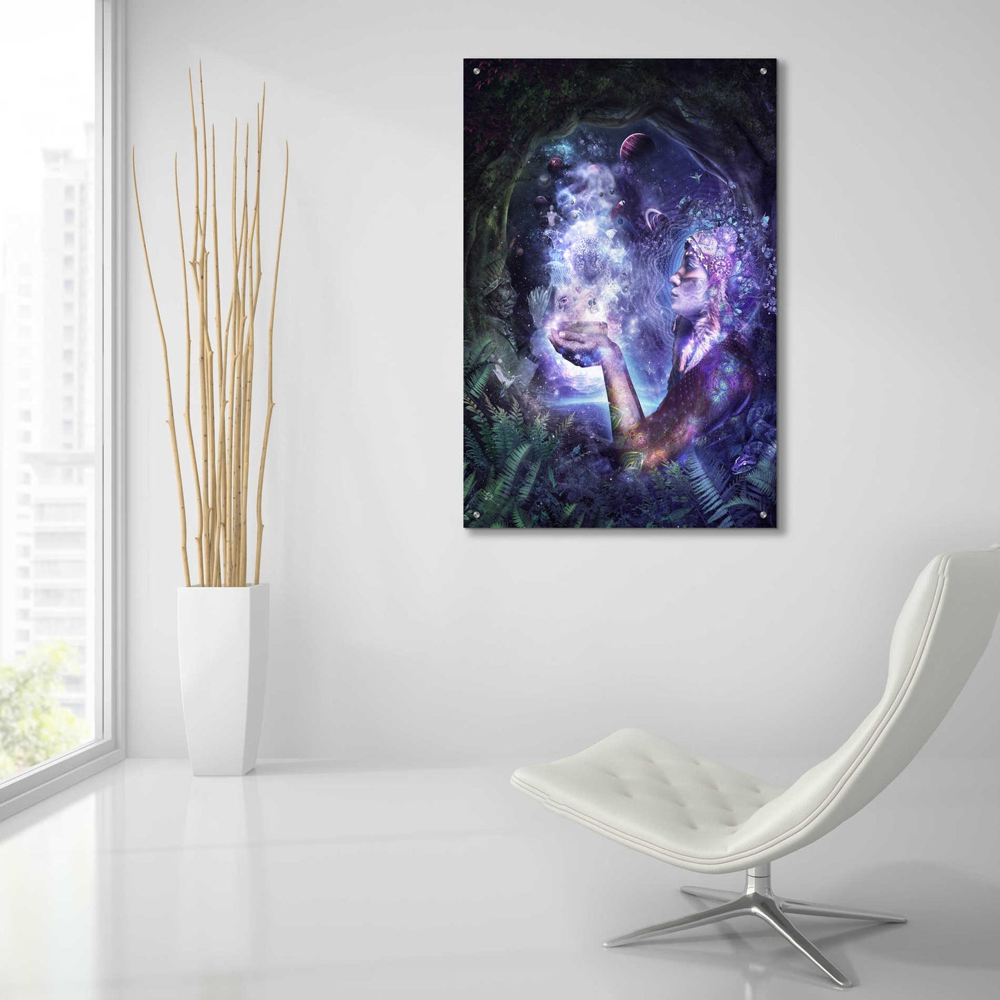 Epic Art 'Mother Aya' by Cameron Gray Acrylic Glass Wall Art,24x36