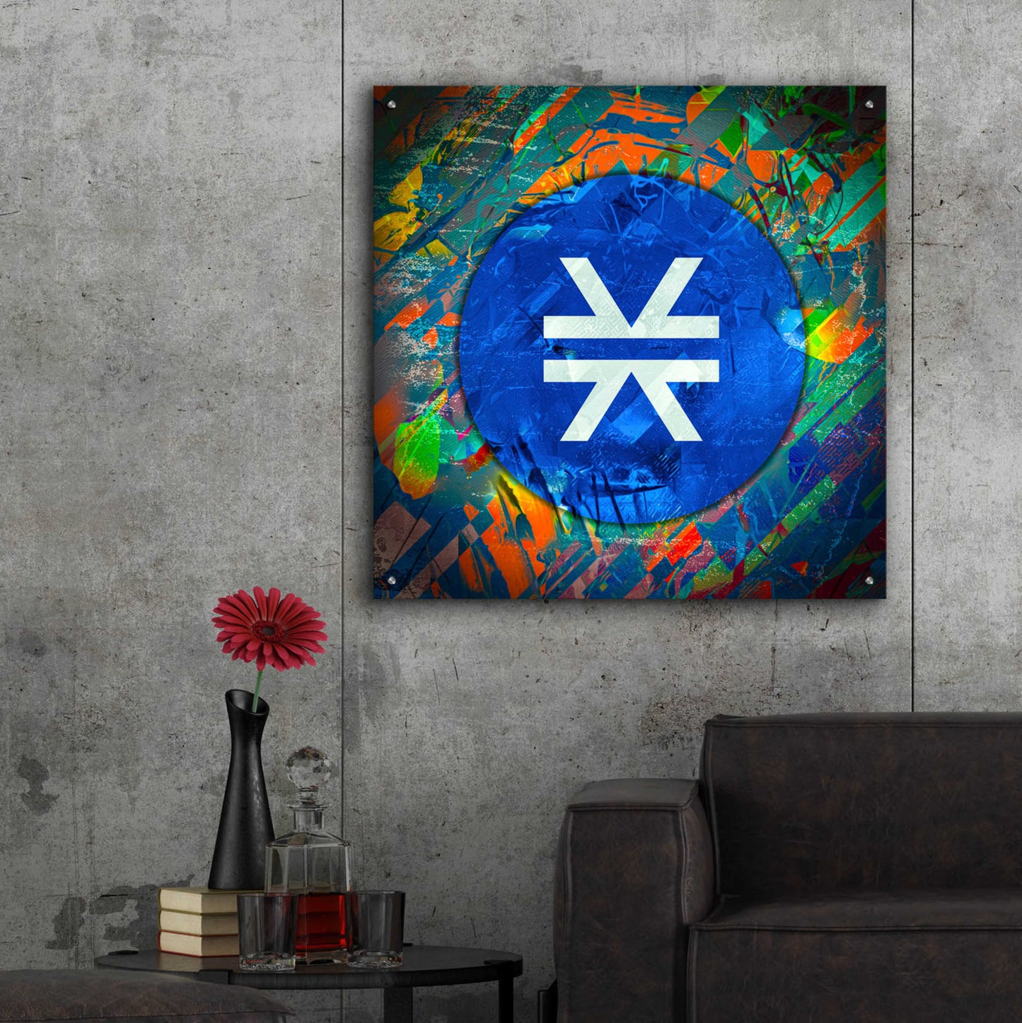 Epic Art 'STX Stacks Crypto' by Epic Art Portfolio, Acrylic Glass Wall Art,36x36