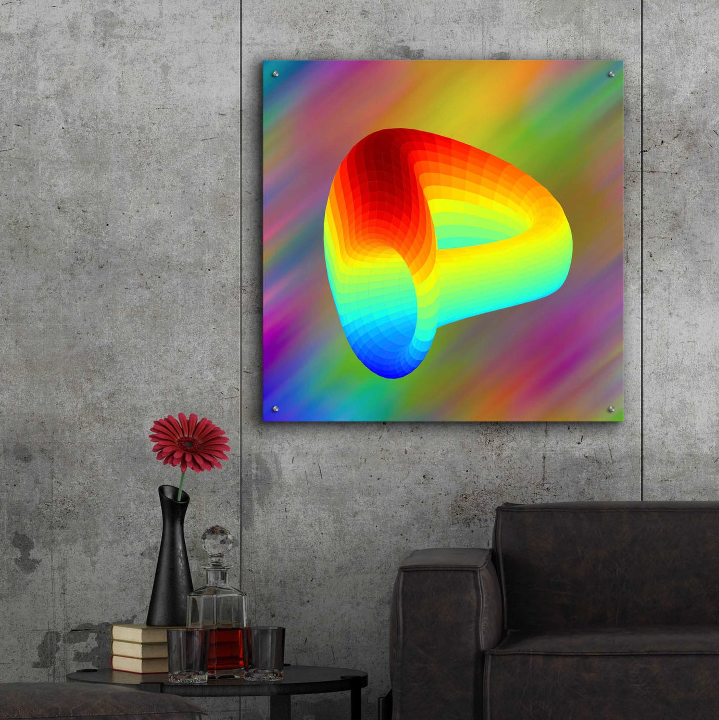 Epic Art 'Curve DAO CRV Crypto' by Epic Art Portfolio, Acrylic Glass Wall Art,36x36