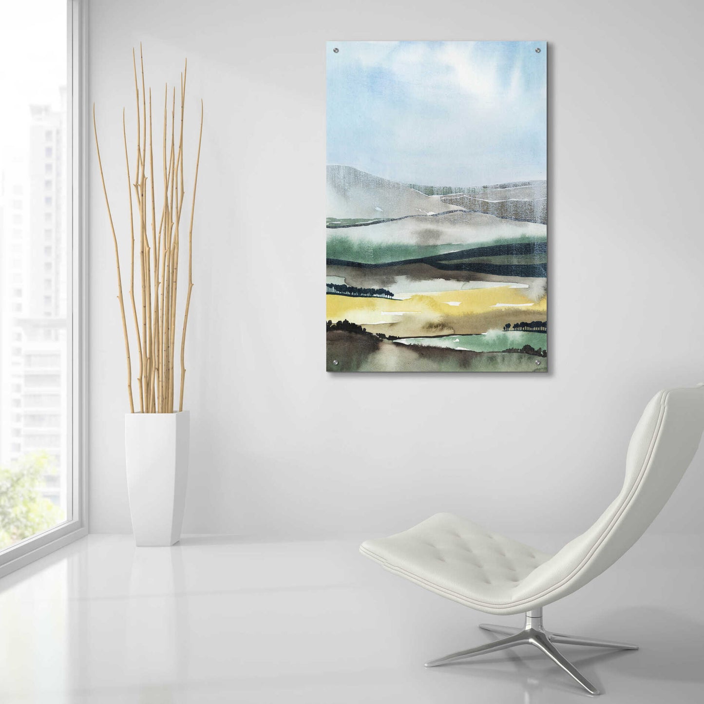 Epic Art 'Virga I' by Grace Popp, Acrylic Glass Wall Art,24x36