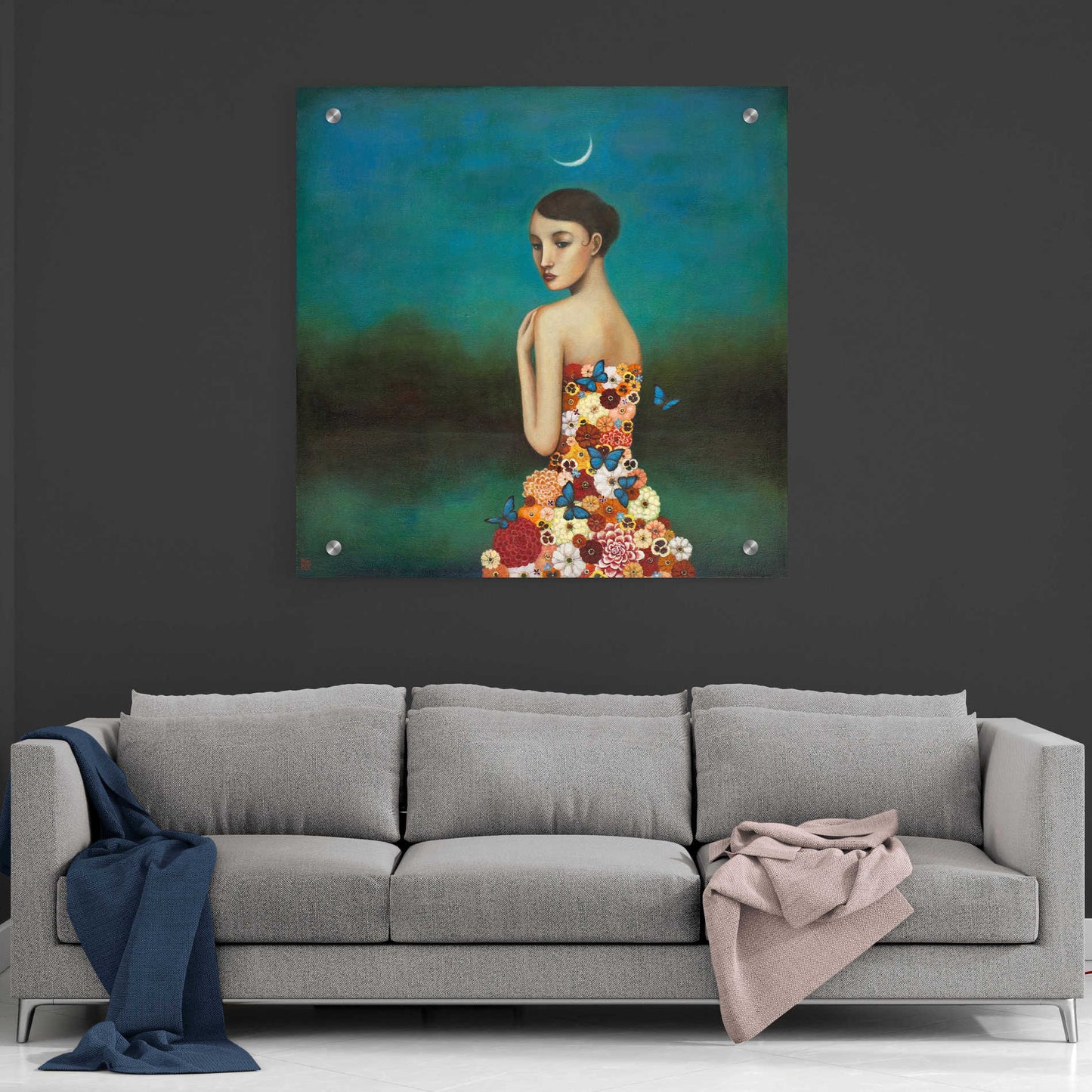 Epic Art 'Reflective Nature' by Duy Huynh, Acrylic Glass Wall Art,36x36