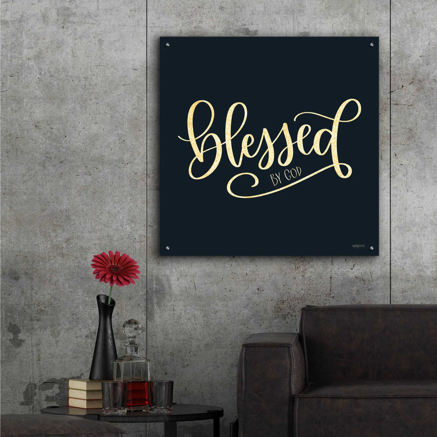 Epic Art 'Blessed By God' by Imperfect Dust, Acrylic Glass Wall Art,36x36