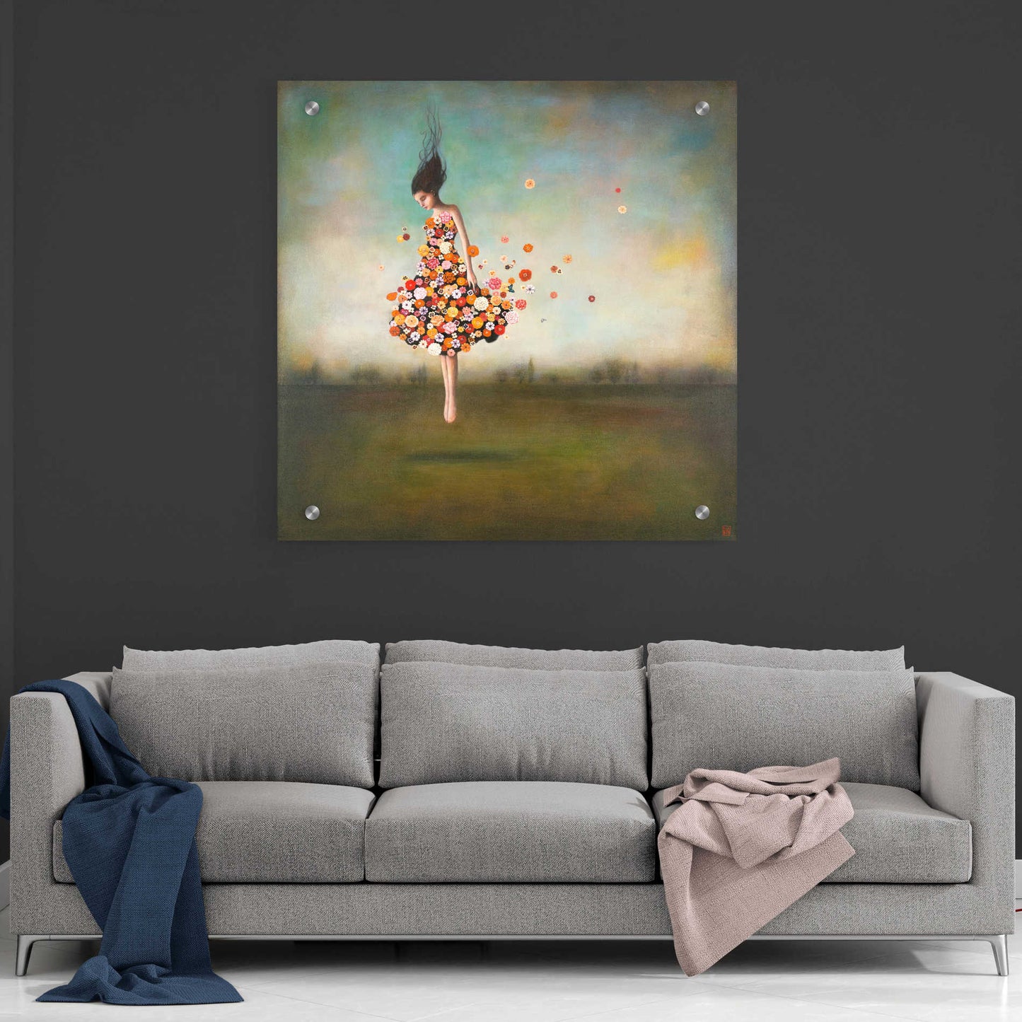 Epic Art 'Boundlessness in Bloom' by Duy Huynh, Acrylic Glass Wall Art,36x36