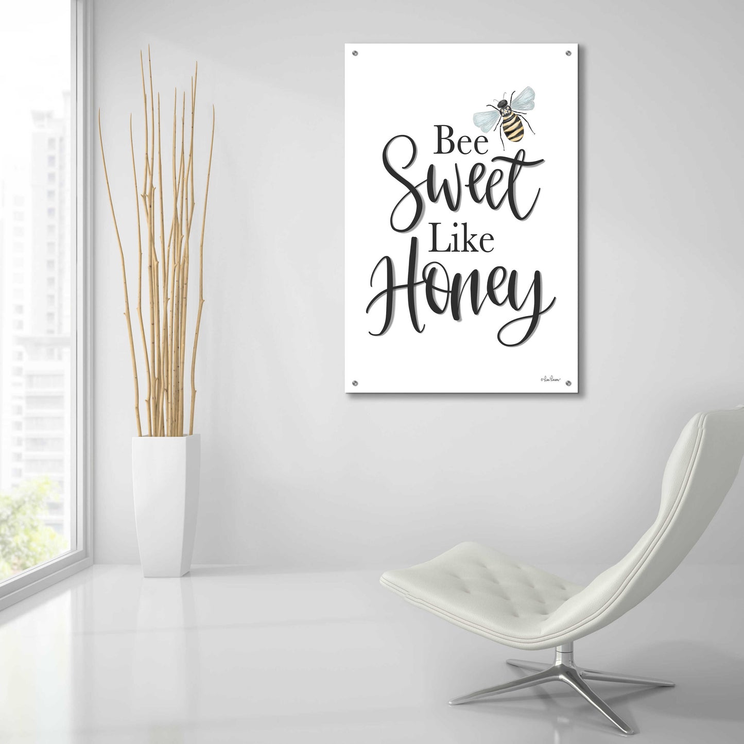Epic Art 'Bee Sweet Like Honey' by Lisa Larson, Acrylic Glass Wall Art,24x36