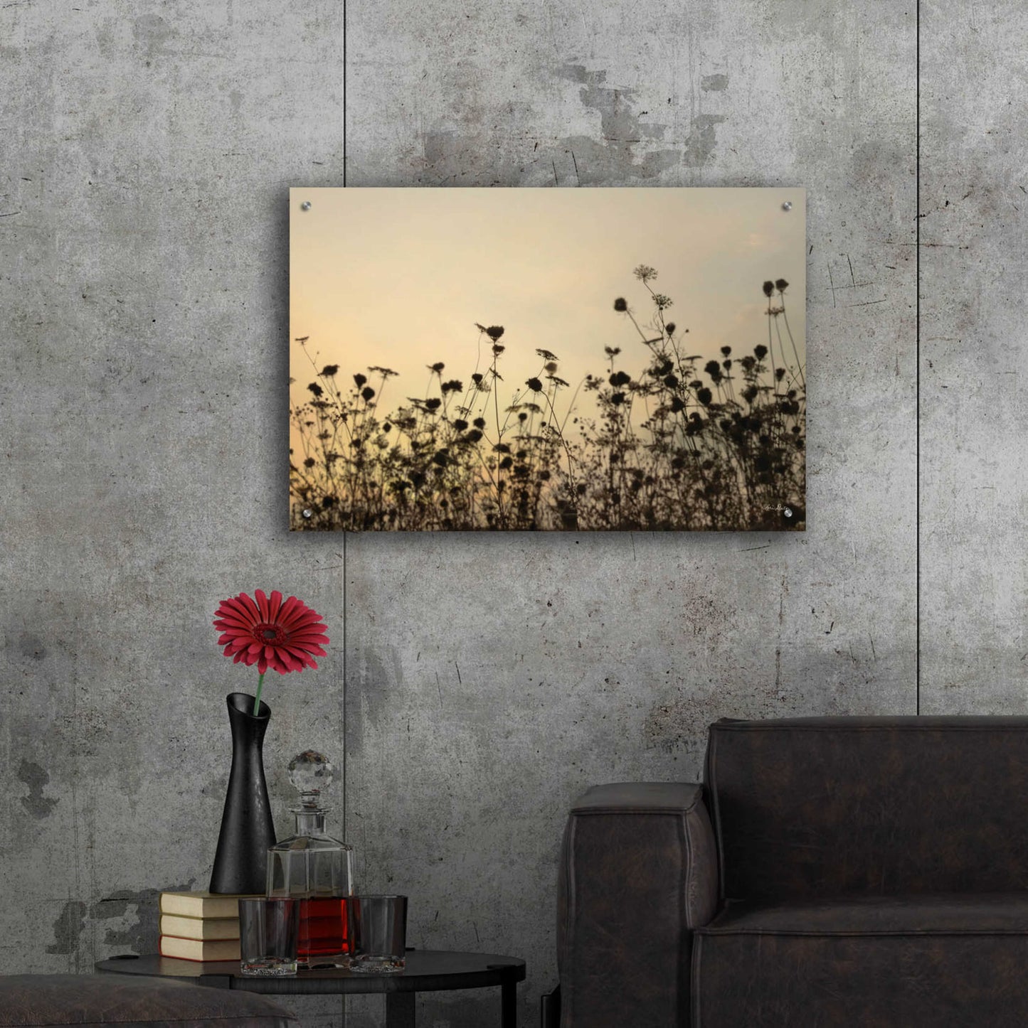 Epic Art 'Sunset Lace' by Lori Deiter, Acrylic Glass Wall Art,36x24