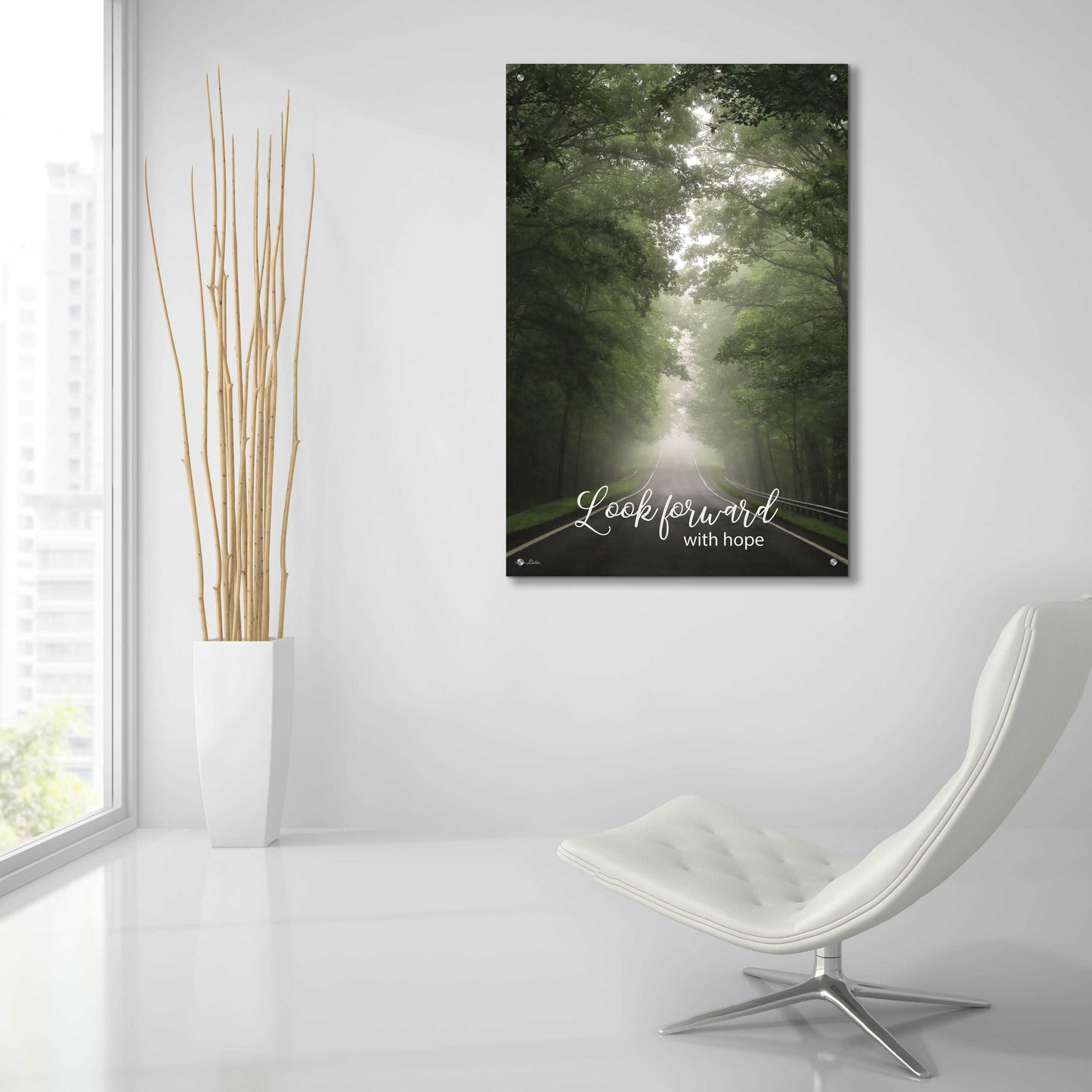 Epic Art 'Look Forward With Hope' by Lori Deiter, Acrylic Glass Wall Art,24x36