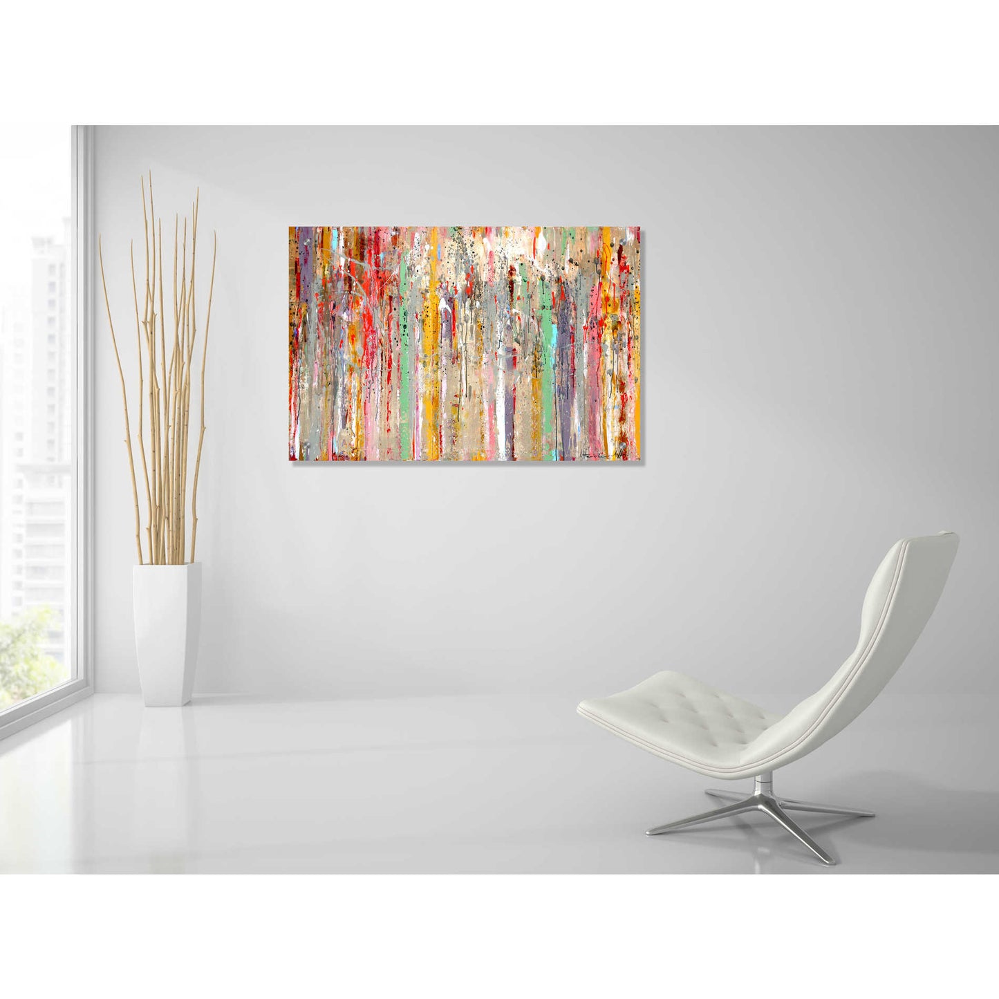 Epic Art 'Vertical Reflections' by Ingeborg Herckenrath, Acrylic Glass Wall Art,36x24