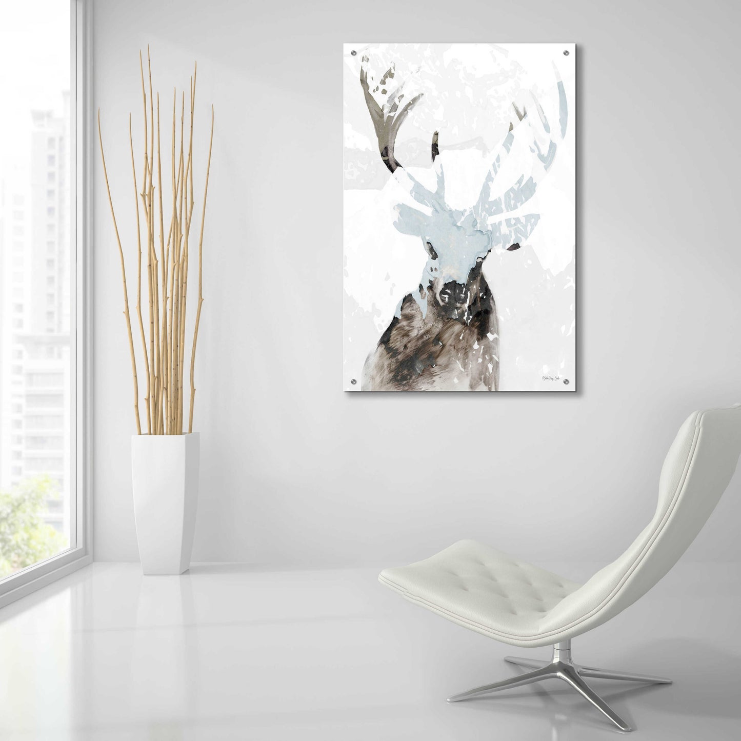 Epic Art 'Elk Impression 2' by Stellar Design Studio, Acrylic Glass Wall Art,24x36