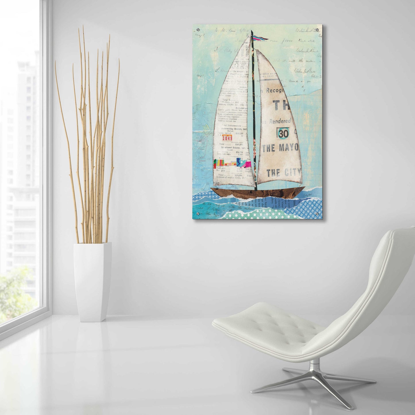 Epic Art 'At the Regatta III' by Courtney Prahl, Acrylic Glass Wall Art,24x36