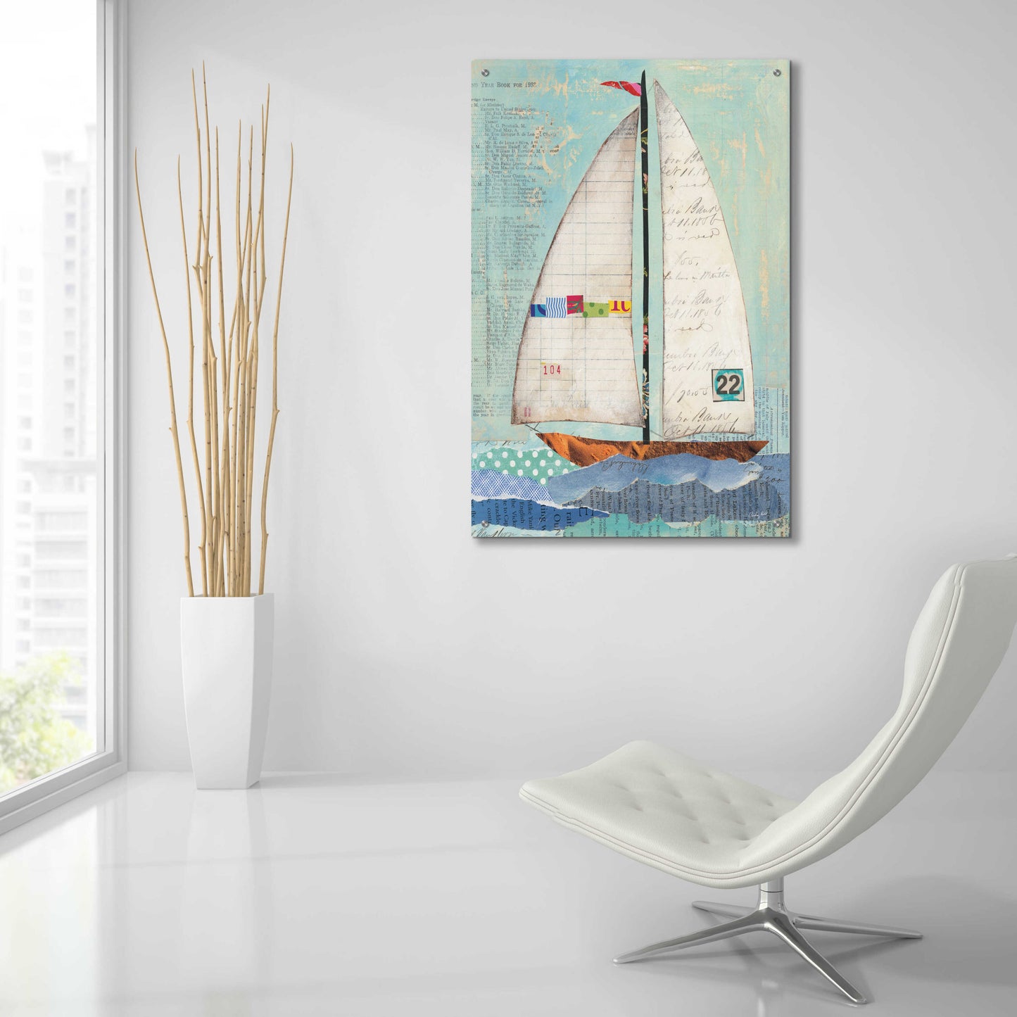 Epic Art 'At the Regatta II' by Courtney Prahl, Acrylic Glass Wall Art,24x36
