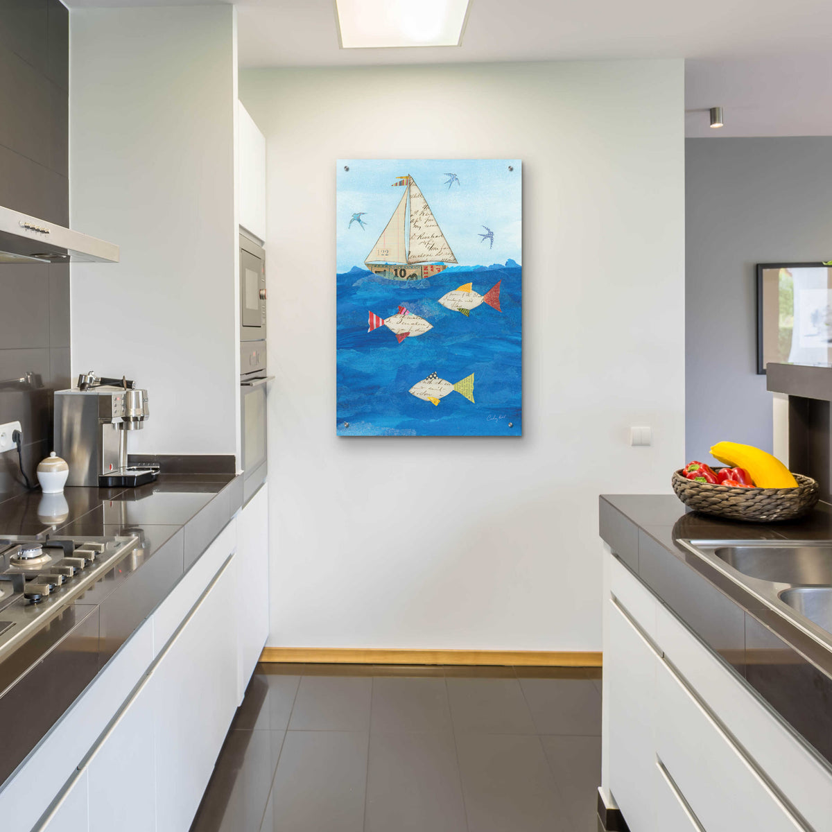 Epic Art 'Sailing Together I' by Courtney Prahl, Acrylic Glass Wall Art,24x36