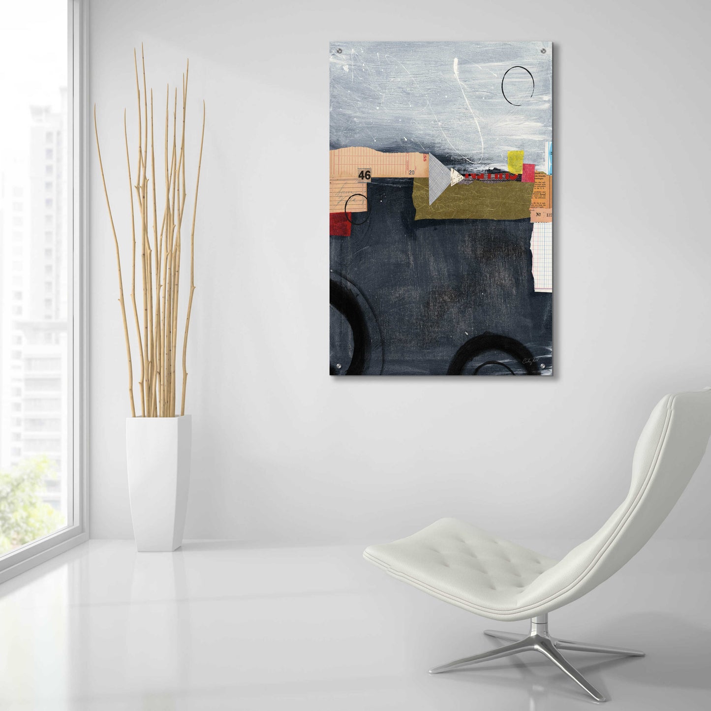 Epic Art 'Abstract 46' by Courtney Prahl, Acrylic Glass Wall Art,24x36