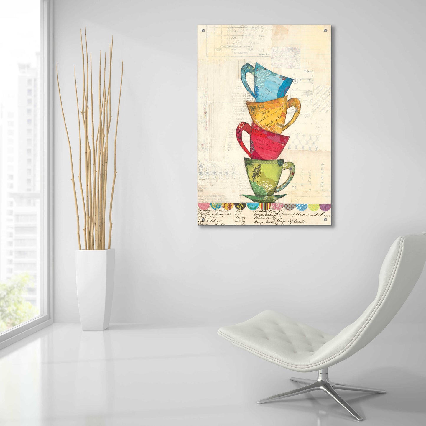 Epic Art 'Coffee Time' by Courtney Prahl, Acrylic Glass Wall Art,24x36