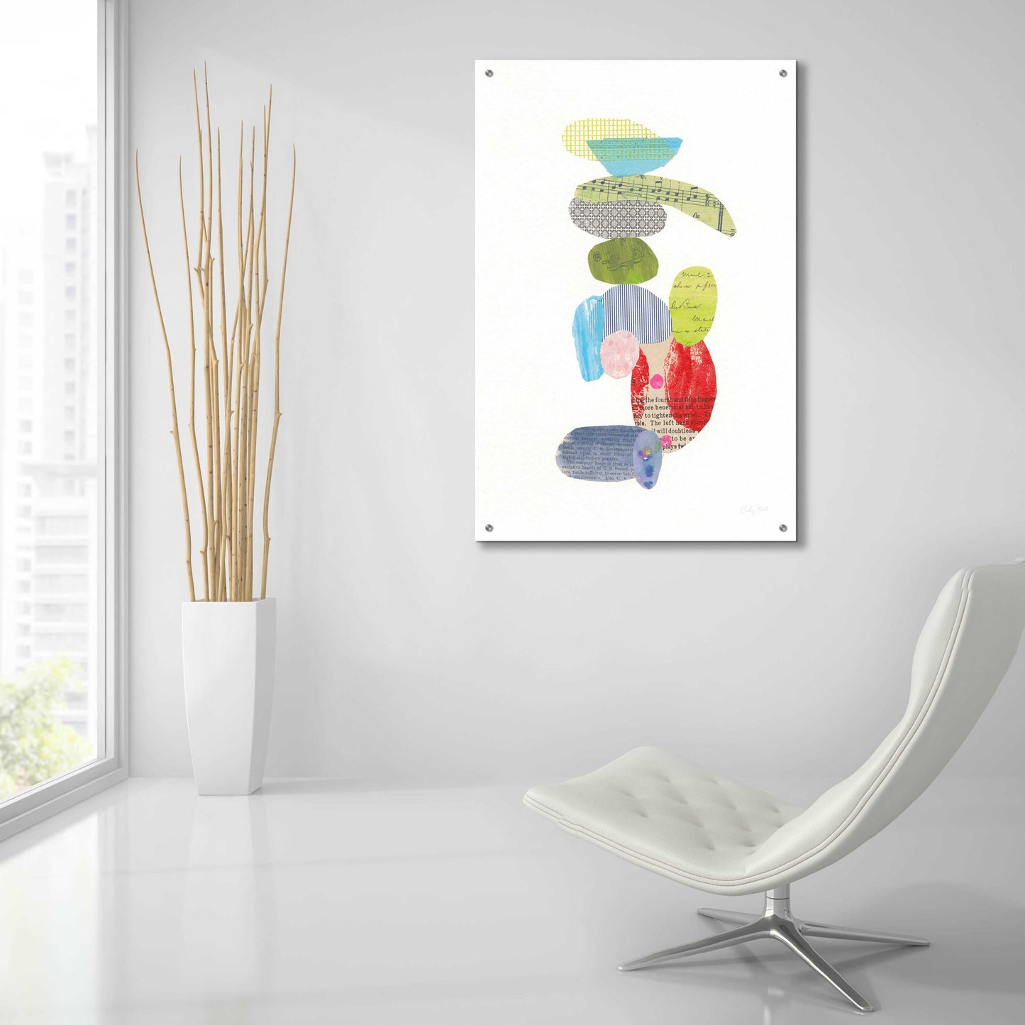 Epic Art 'Whimsy III' by Courtney Prahl, Acrylic Glass Wall Art,24x36