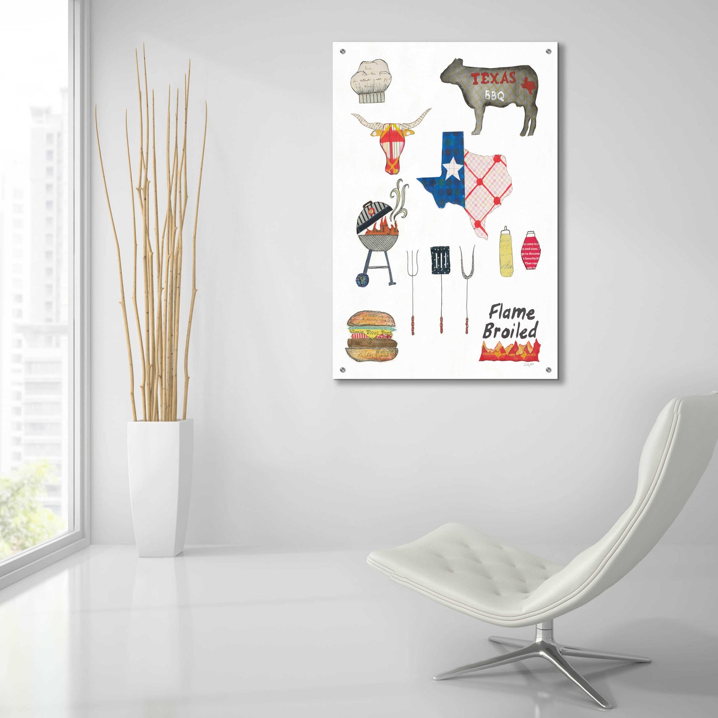 Epic Art 'Summer Grilling II' by Courtney Prahl, Acrylic Glass Wall Art,24x36