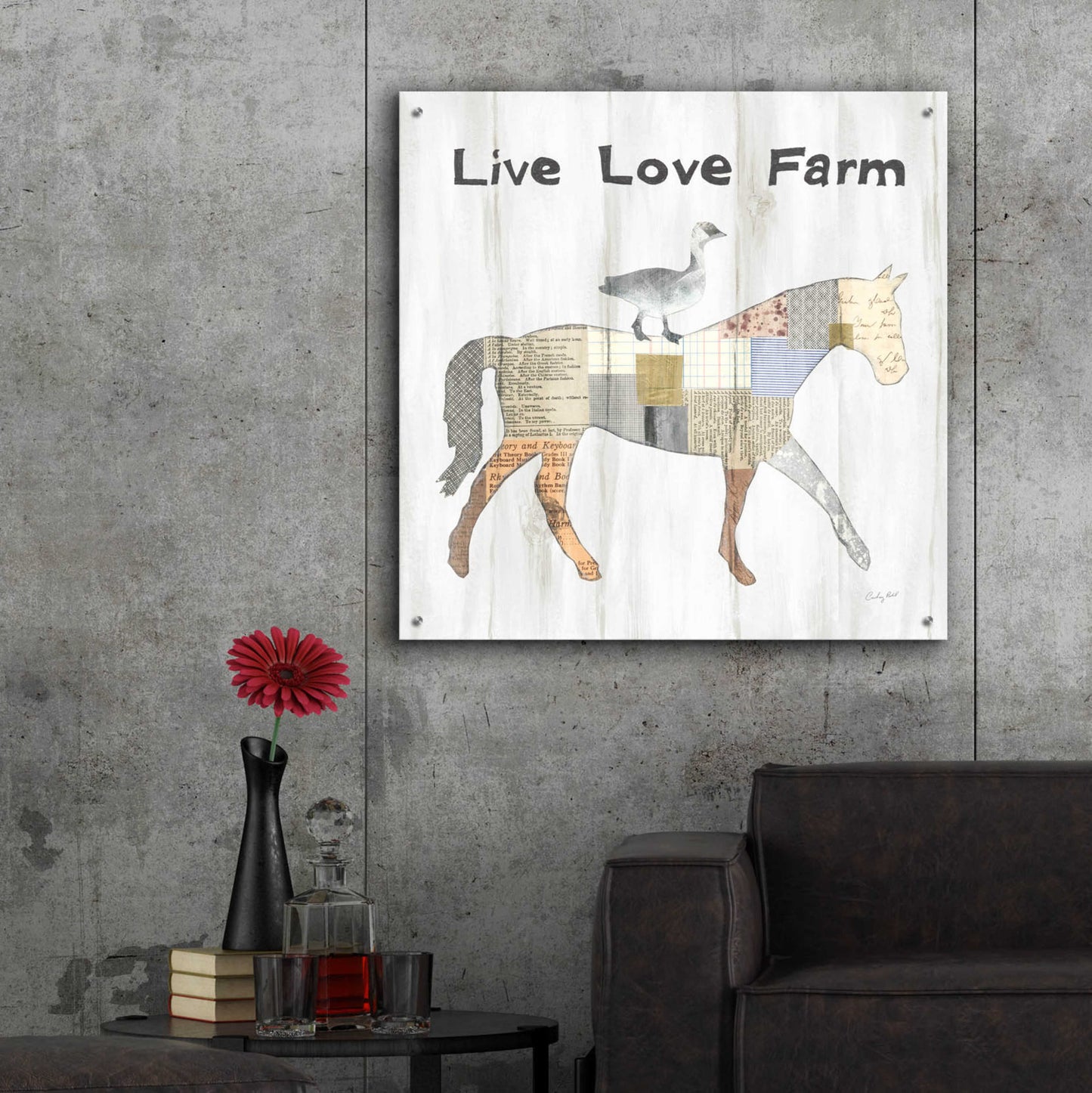 Epic Art 'Farm Family V' by Courtney Prahl, Acrylic Glass Wall Art,36x36