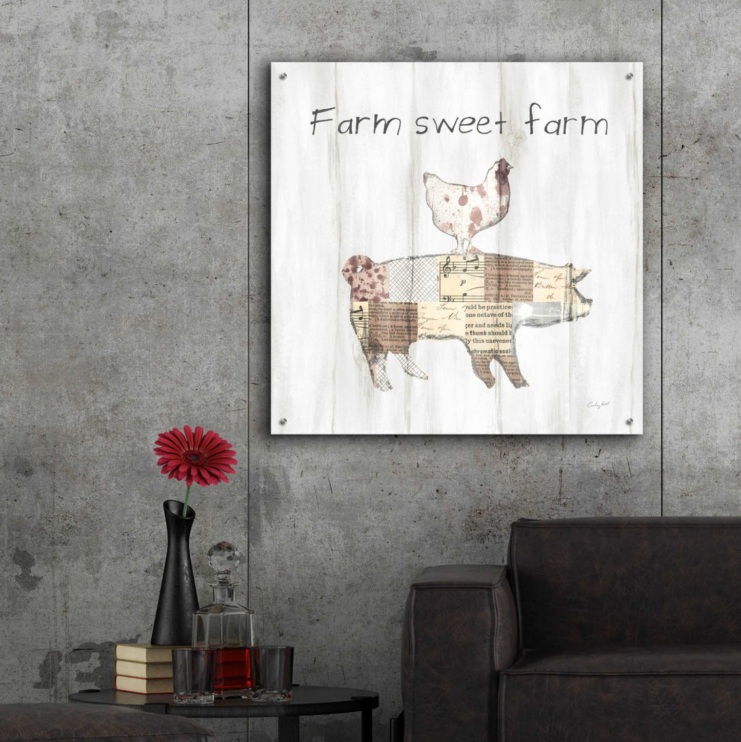 Epic Art 'Farm Family VII' by Courtney Prahl, Acrylic Glass Wall Art,36x36
