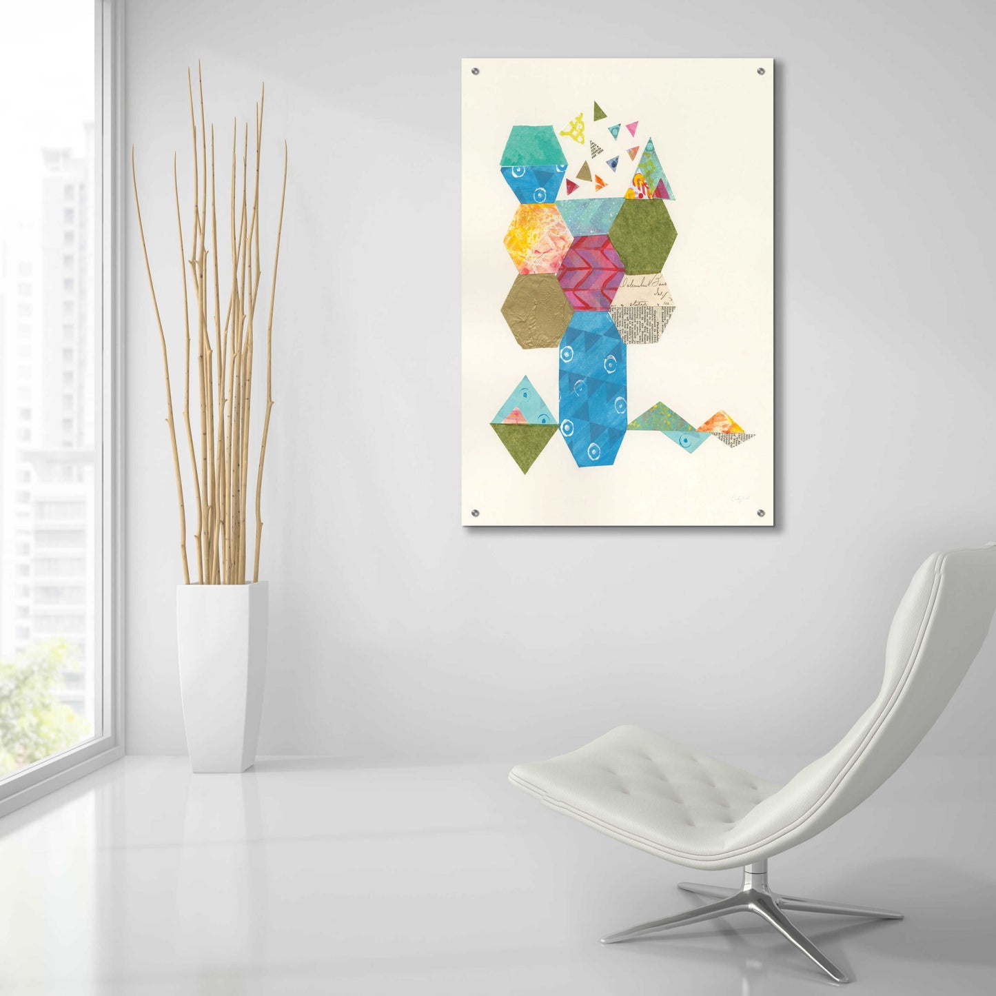 Epic Art 'Modern Abstract Design I' by Courtney Prahl, Acrylic Glass Wall Art,24x36