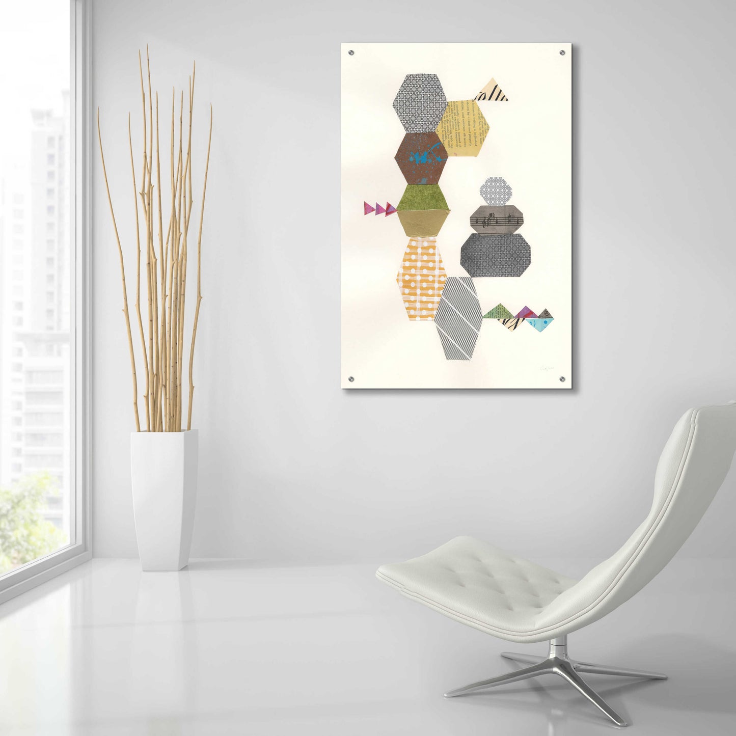 Epic Art 'Modern Abstract Design IV' by Courtney Prahl, Acrylic Glass Wall Art,24x36
