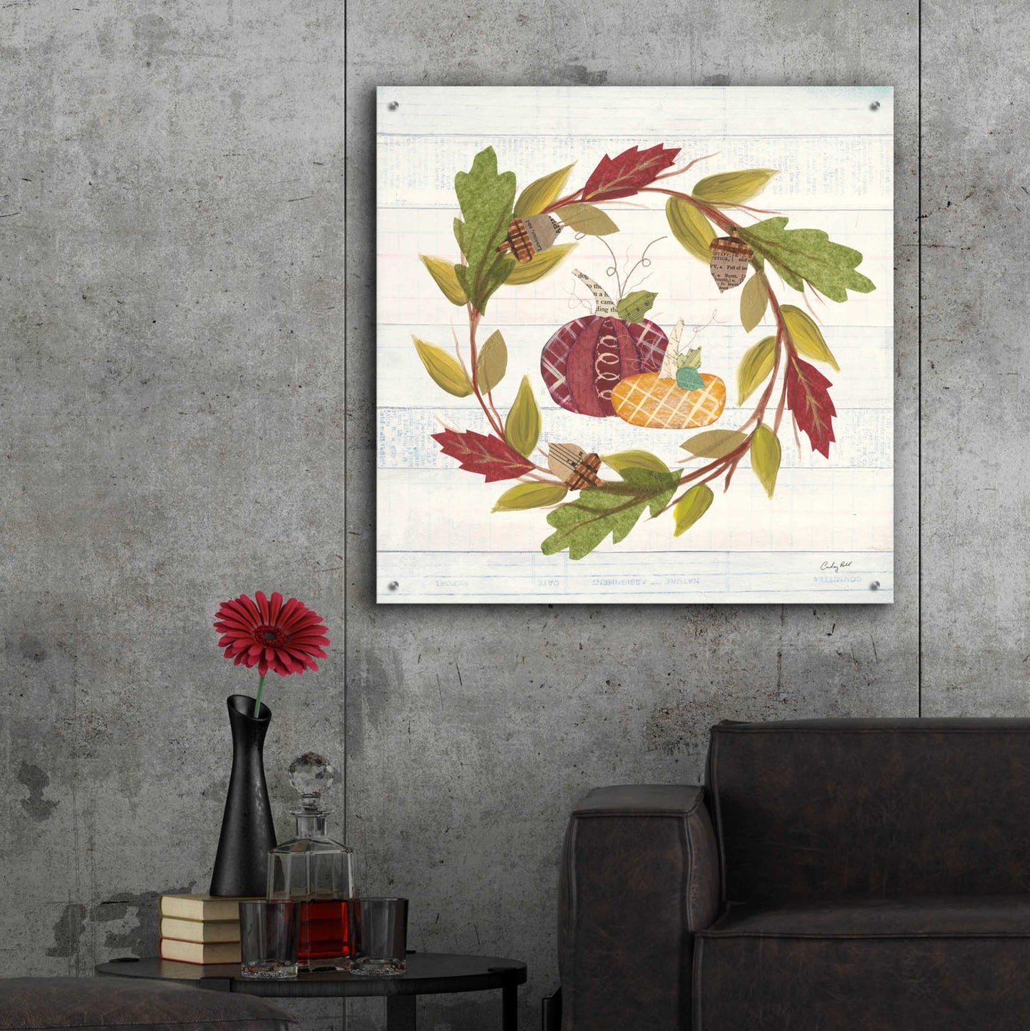 Epic Art 'Autumn Bounty I' by Courtney Prahl, Acrylic Glass Wall Art,36x36