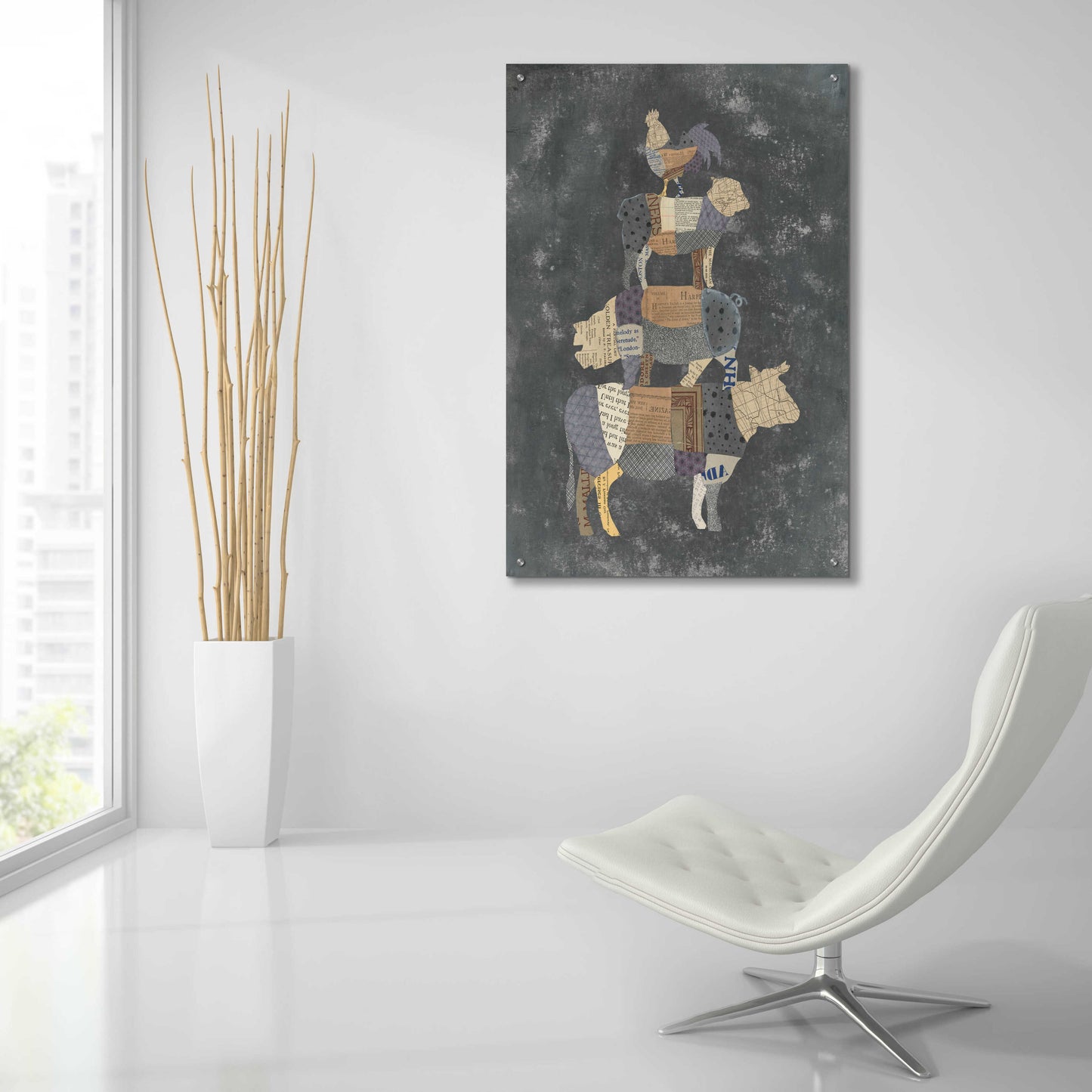 Epic Art 'From the Butcher X by Courtney Prahl, Acrylic Glass Wall Art,24x36