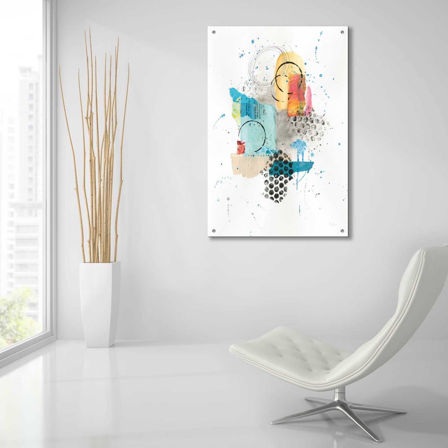Epic Art 'Abstract Skyline II by Courtney Prahl, Acrylic Glass Wall Art,24x36