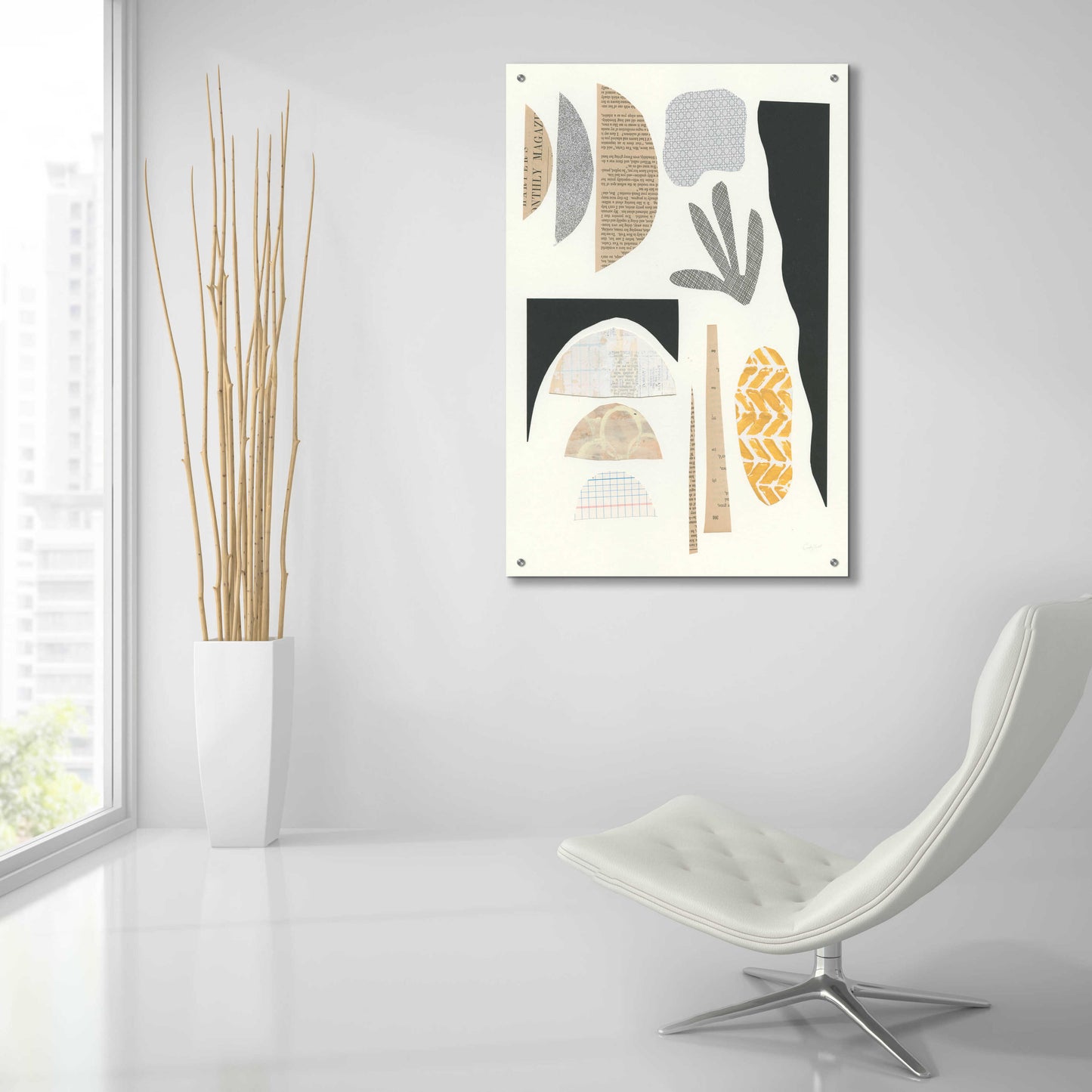 Epic Art 'Mixed Shapes III by Courtney Prahl, Acrylic Glass Wall Art,24x36