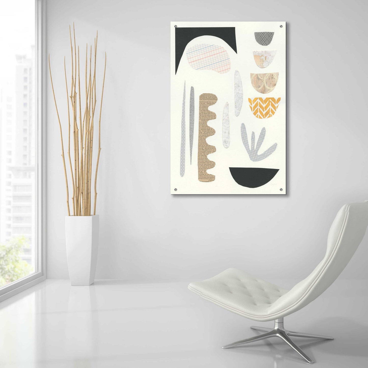 Epic Art 'Mixed Shapes IV by Courtney Prahl, Acrylic Glass Wall Art,24x36