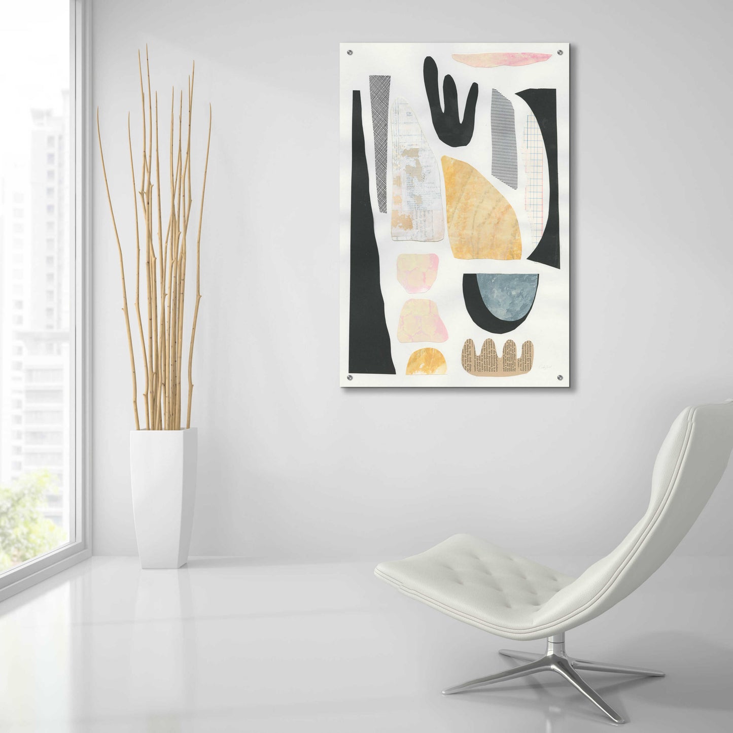 Epic Art 'Mixed Shapes V by Courtney Prahl, Acrylic Glass Wall Art,24x36