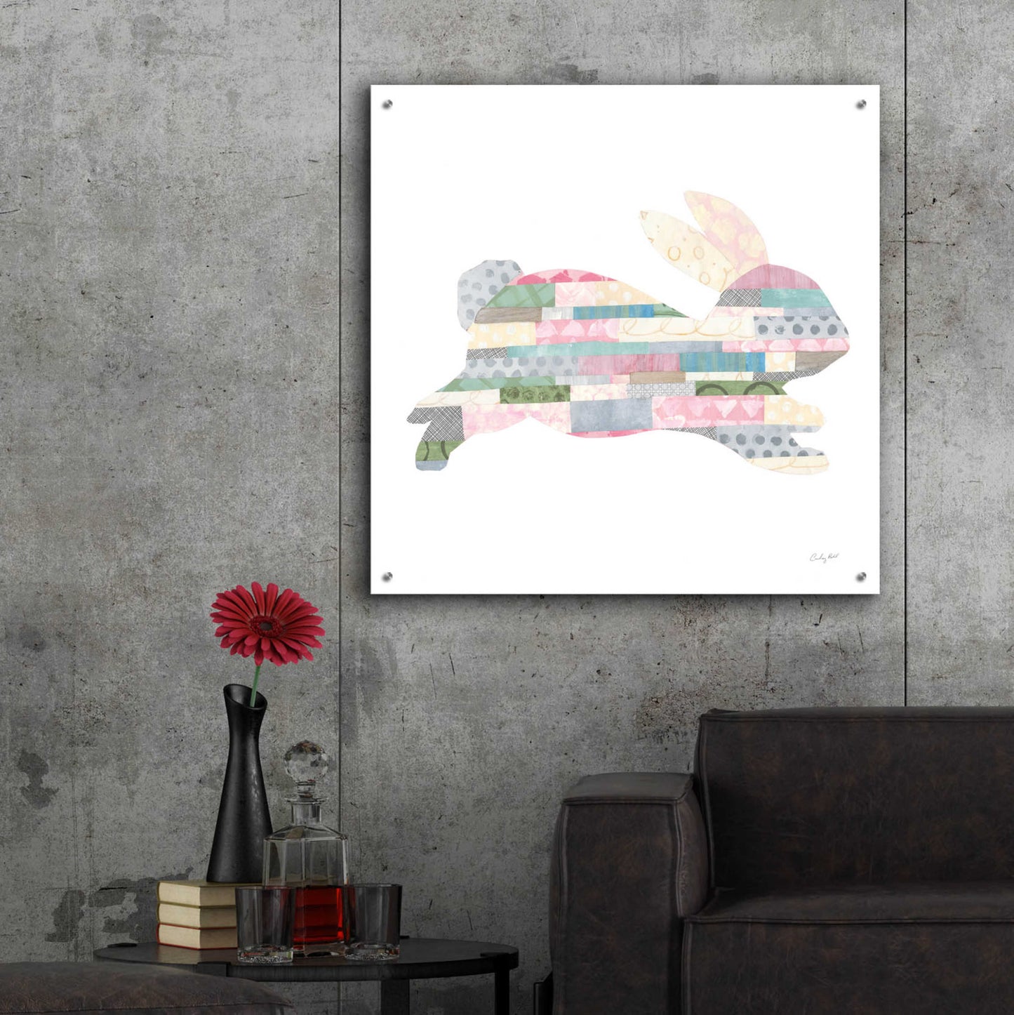 Epic Art 'Spring into Easter I by Courtney Prahl, Acrylic Glass Wall Art,36x36