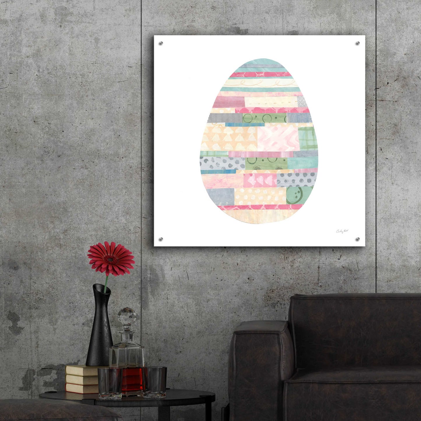 Epic Art 'Spring into Easter II by Courtney Prahl, Acrylic Glass Wall Art,36x36