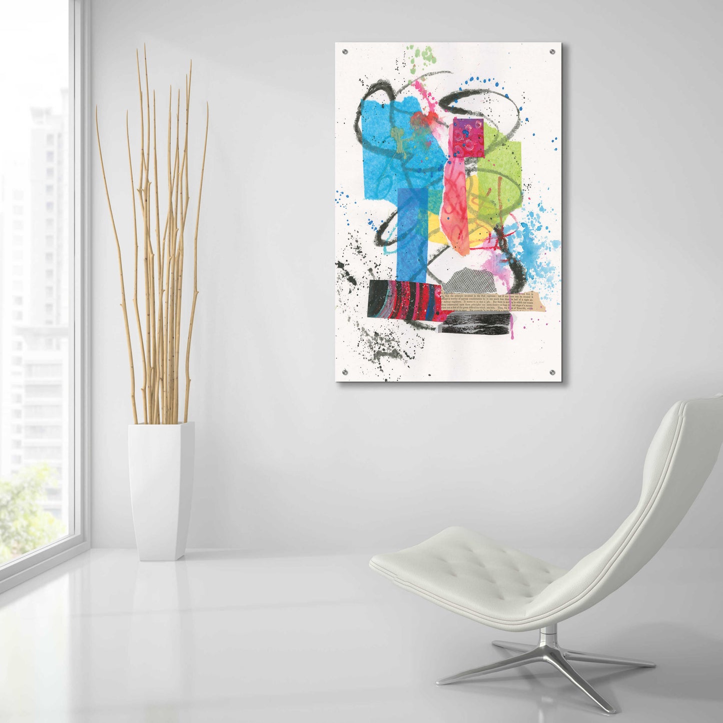 Epic Art 'Experimental II by Courtney Prahl, Acrylic Glass Wall Art,24x36