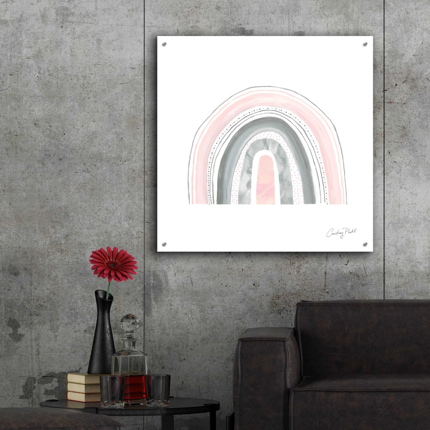 Epic Art 'Boho Rainbow VII by Courtney Prahl, Acrylic Glass Wall Art,36x36