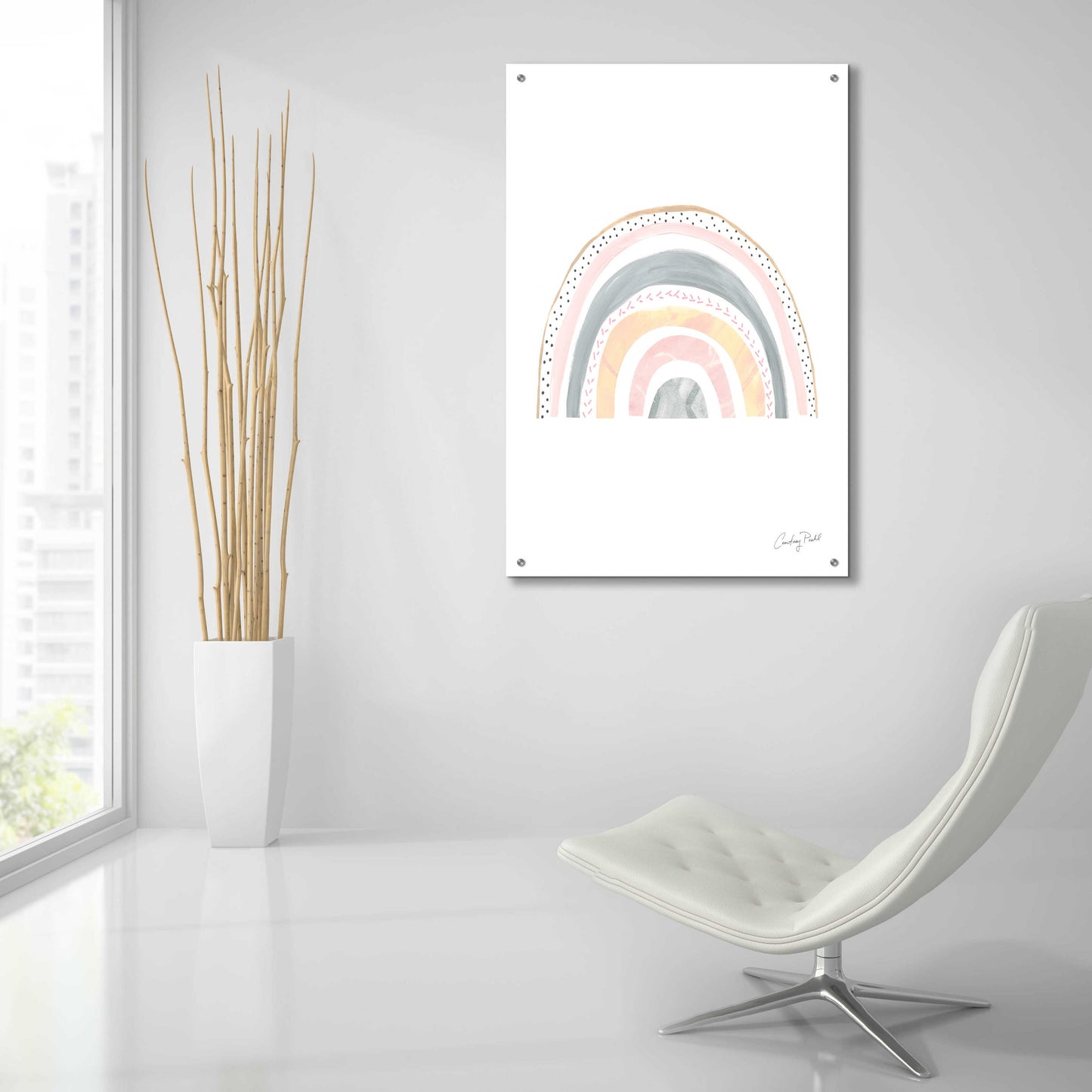 Epic Art 'Boho Rainbow IX by Courtney Prahl, Acrylic Glass Wall Art,24x36