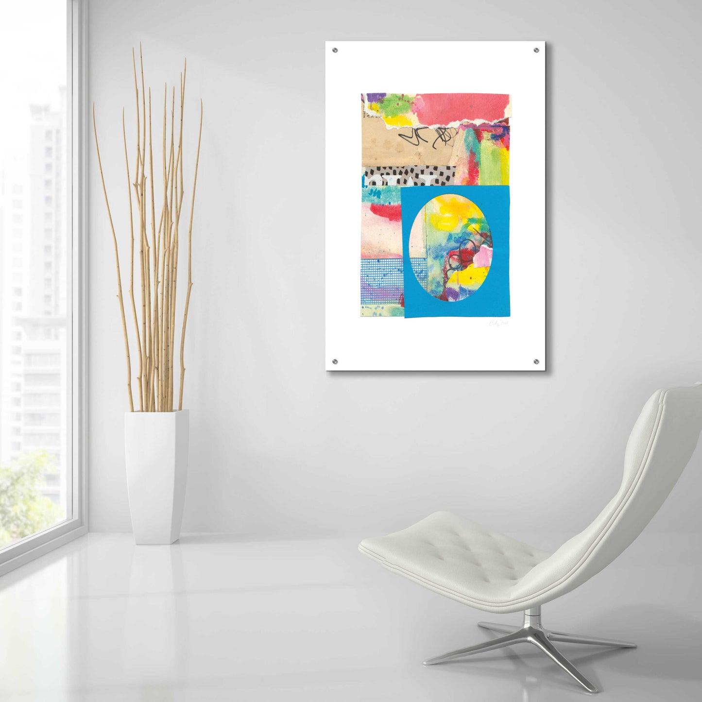 Epic Art 'Color Layers II by Courtney Prahl, Acrylic Glass Wall Art,24x36