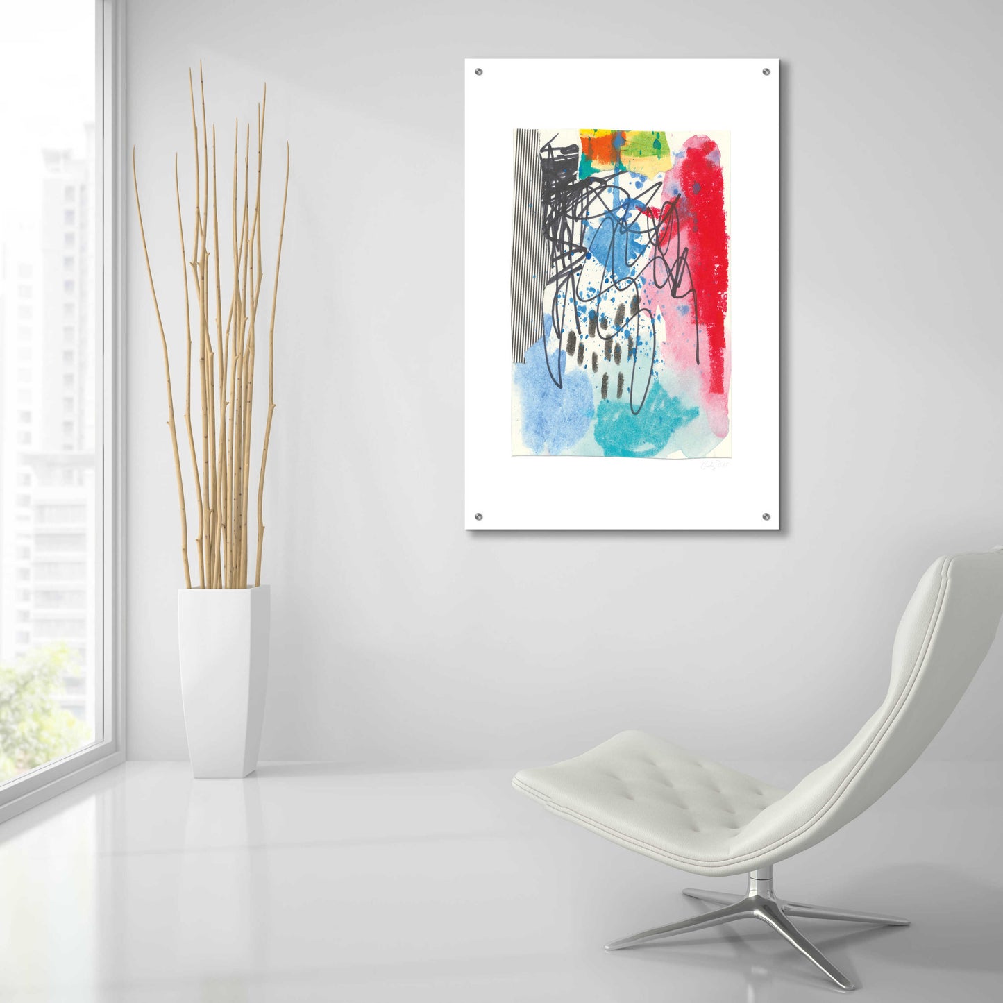Epic Art 'Waterfall I by Courtney Prahl, Acrylic Glass Wall Art,24x36
