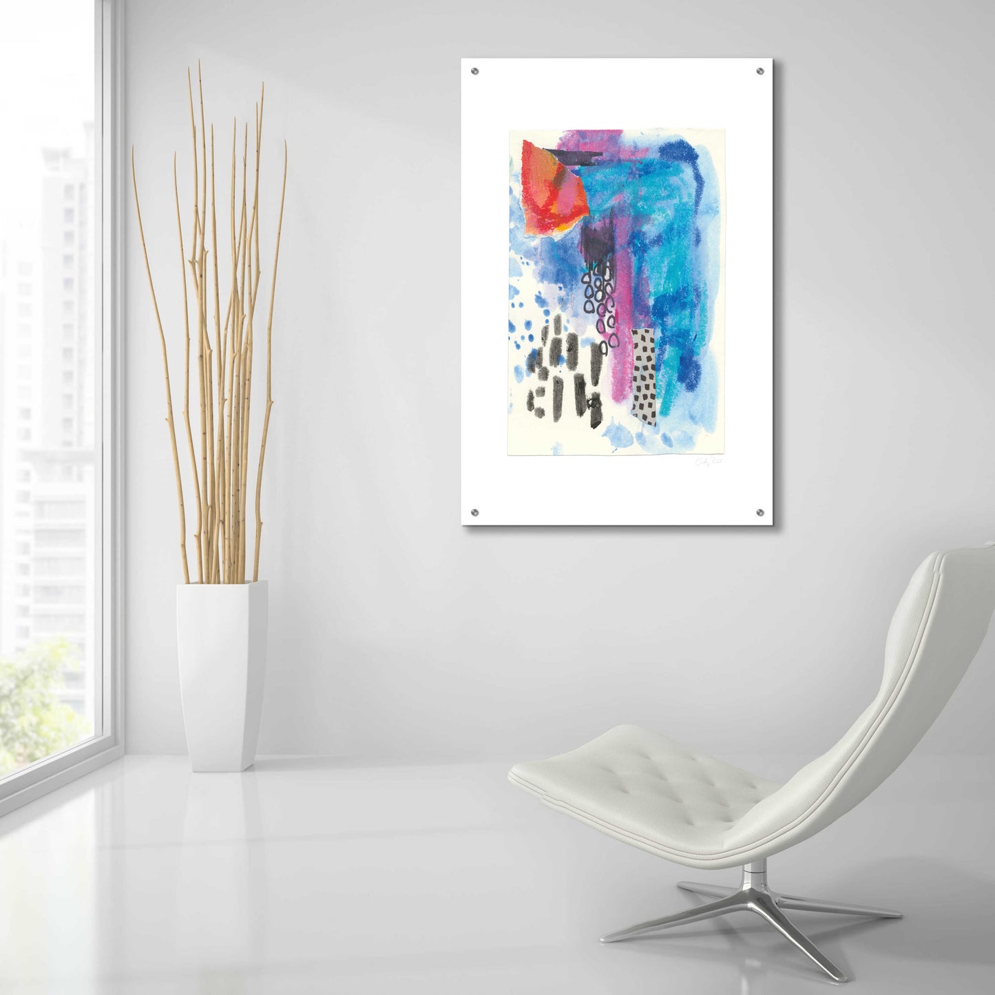 Epic Art 'Waterfall II by Courtney Prahl, Acrylic Glass Wall Art,24x36