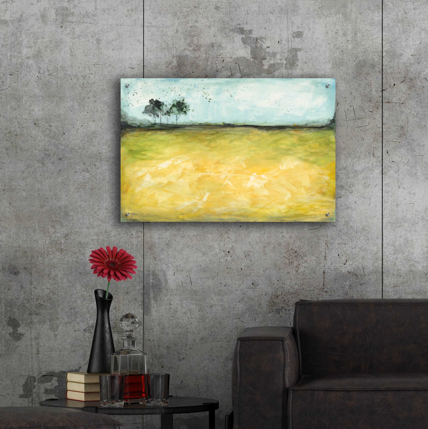 Epic Art 'Over the Meadow by Courtney Prahl, Acrylic Glass Wall Art,36x24