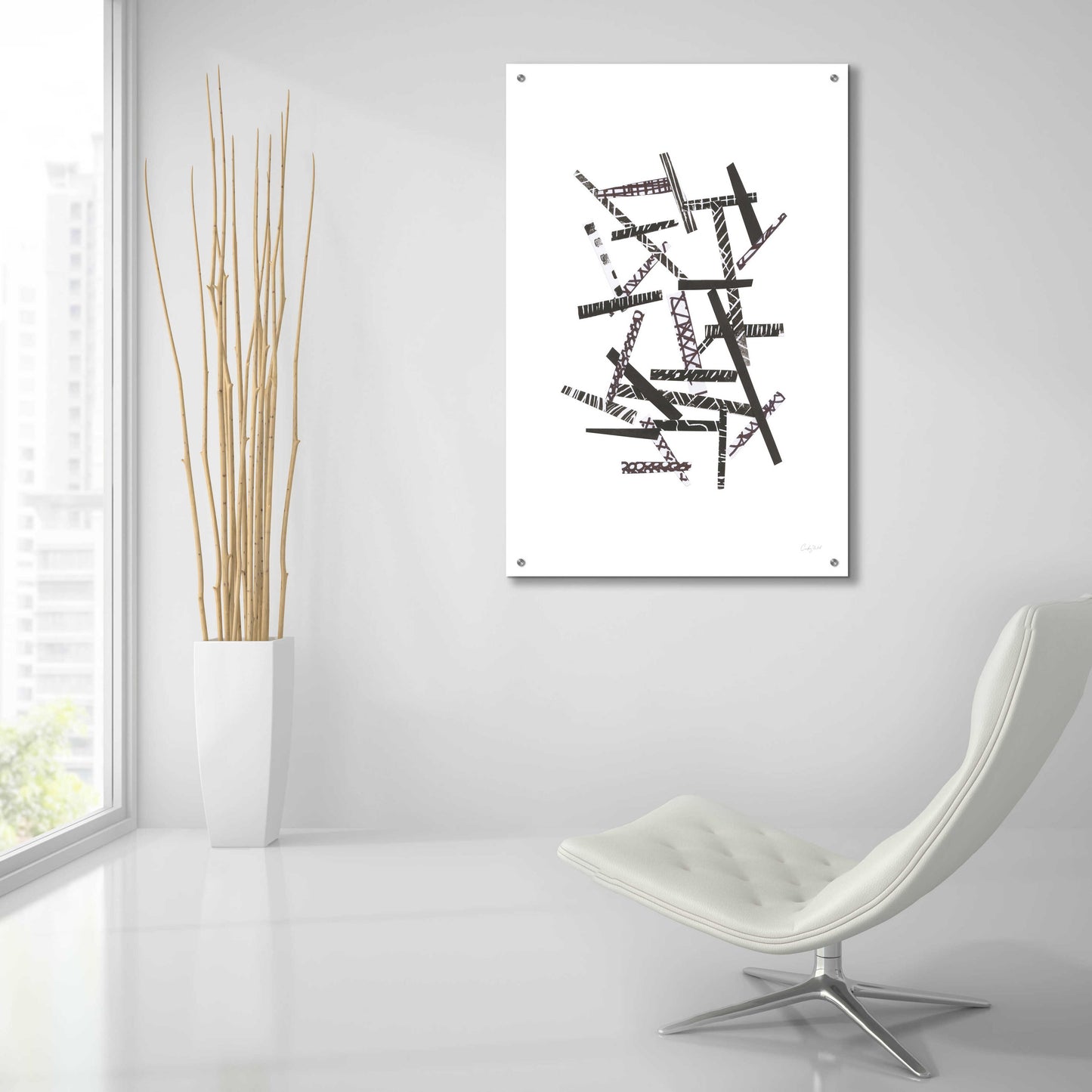 Epic Art 'Pick Up Sticks I by Courtney Prahl, Acrylic Glass Wall Art,24x36