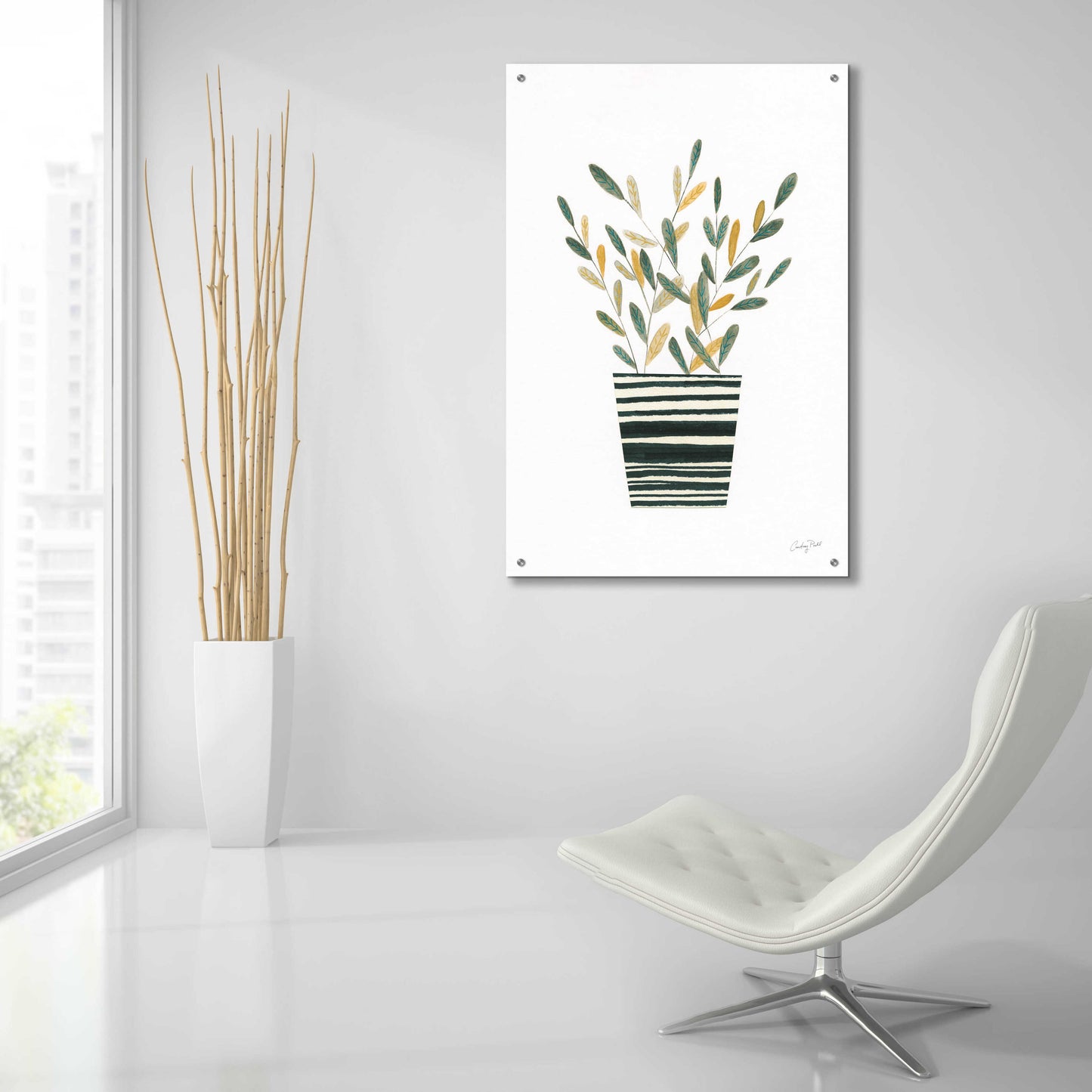 Epic Art 'Herb Garden I by Courtney Prahl, Acrylic Glass Wall Art,24x36