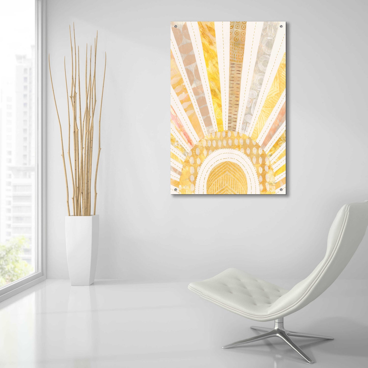 Epic Art 'Boho Sunshine I by Courtney Prahl, Acrylic Glass Wall Art,24x36