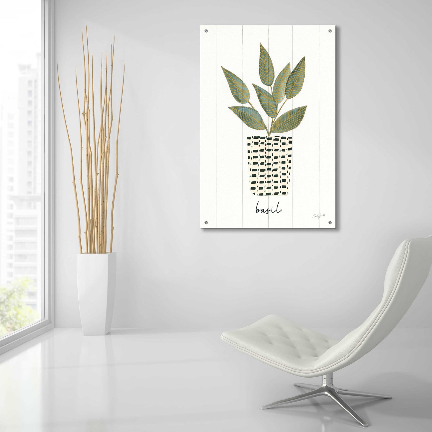 Epic Art 'Herb Garden VII by Courtney Prahl, Acrylic Glass Wall Art,24x36